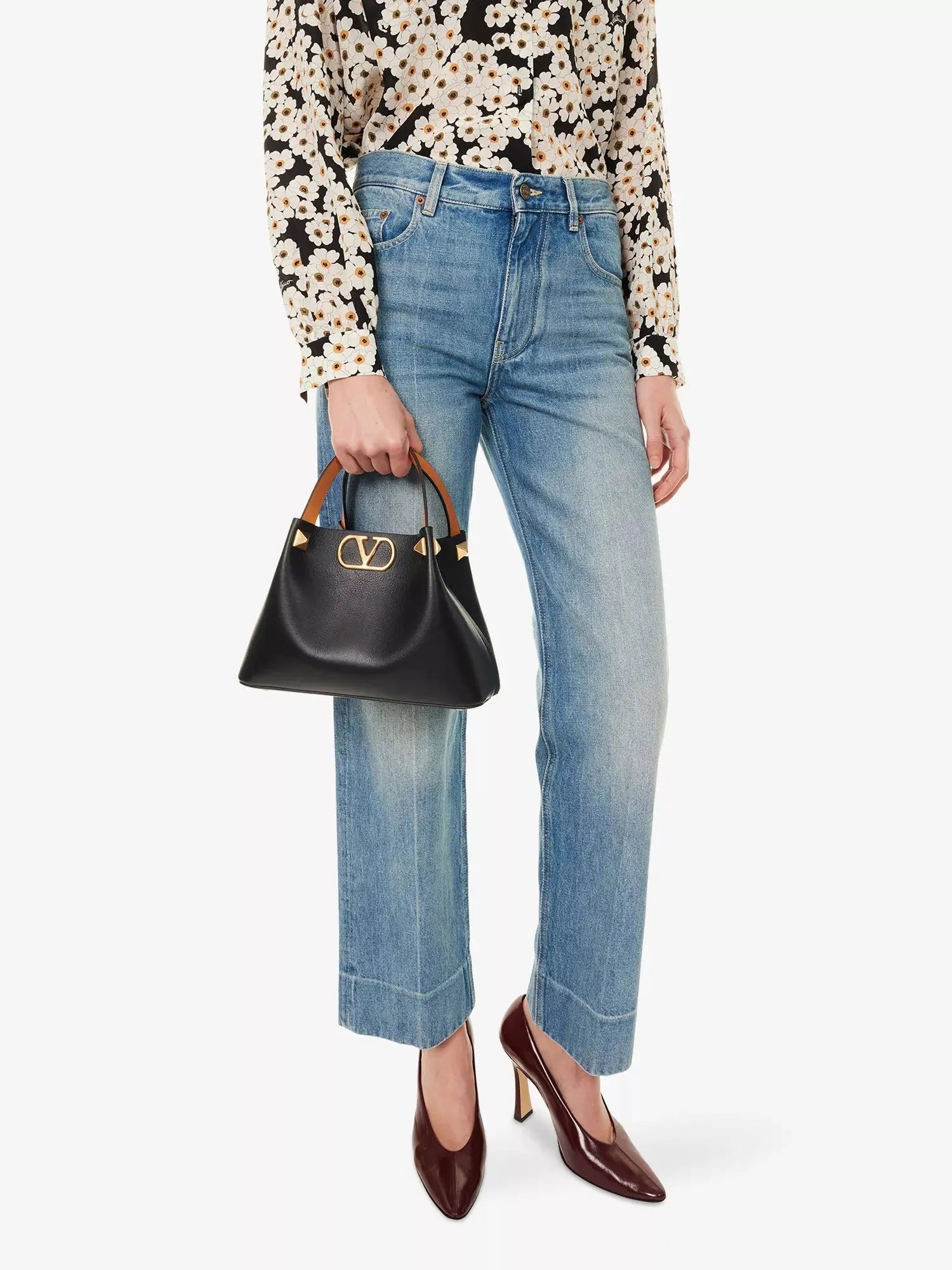 Valentino Garavani Women's VLogo Small Leather Tote Bag Valentino Garavani
