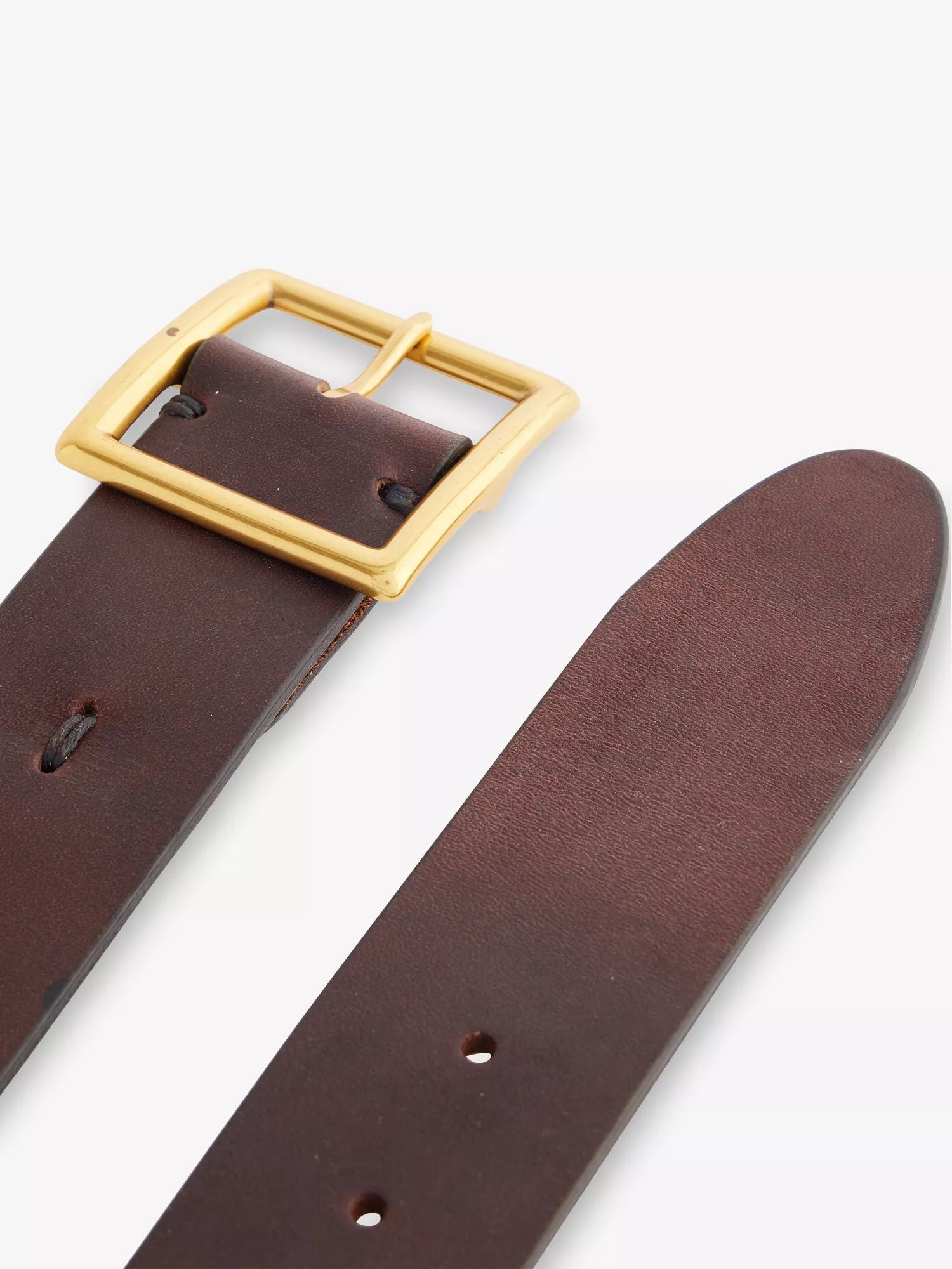 Visvim Men's Square-Buckle Leather Belt Visvim