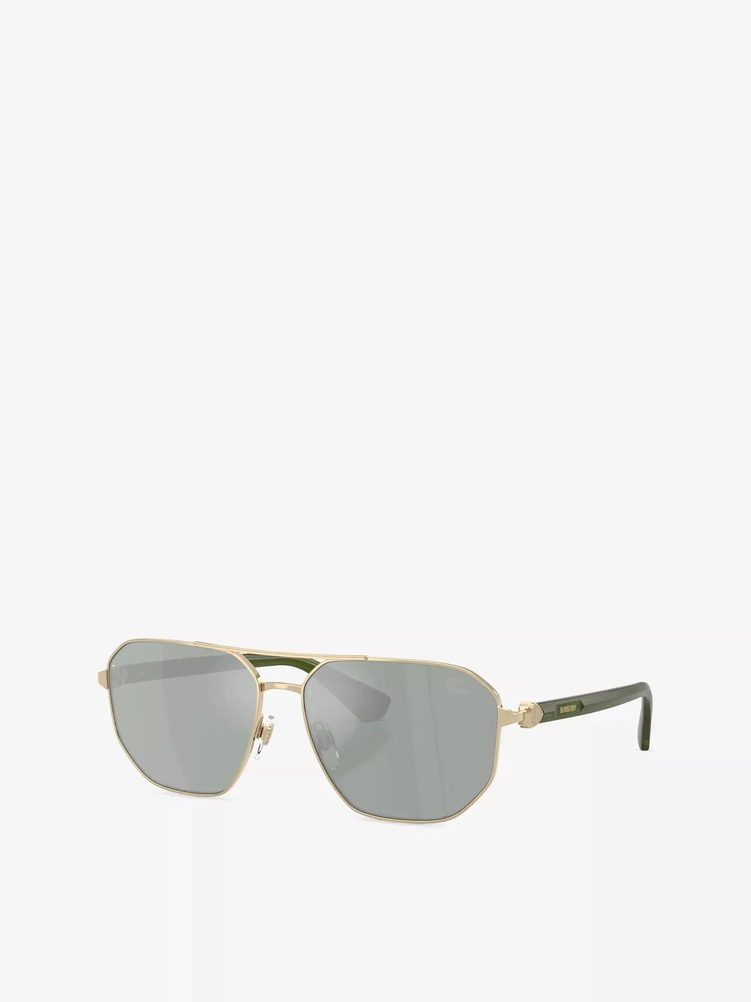Burberry Women's BE3166 Aviator-Frame Metal Sunglasses Burberry
