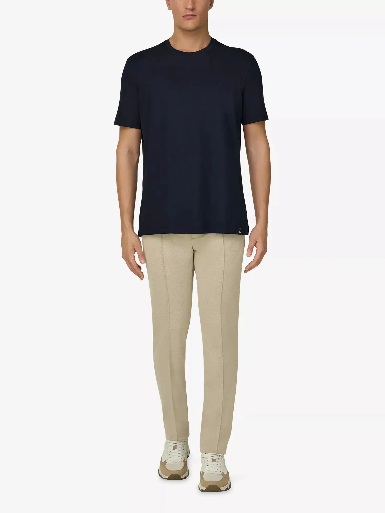 Boggi Milano Men's Jersey Straight-Leg Cotton-Blend Trousers Boggi Milano