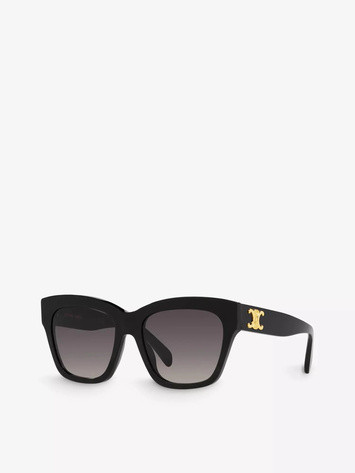 Celine Women's CL000403 Triomphe irregular-frame acetate sunglasses Celine
