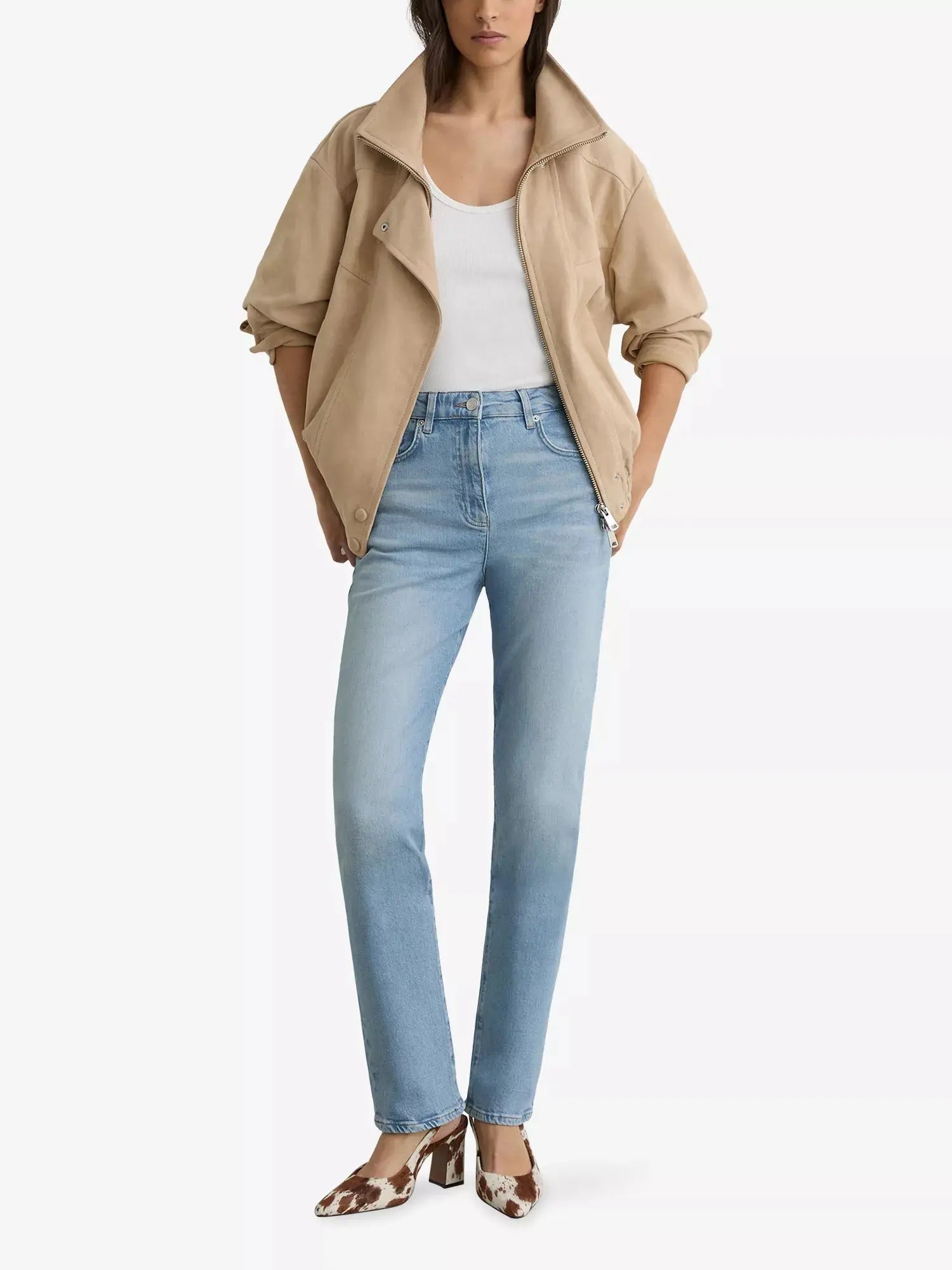 Reiss Women's Aubrey Slim-Fit Denim Jeans Reiss