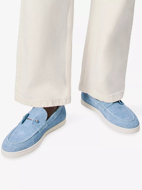 Christian Louboutin Men's Chambeliboat Suede Boat Shoes Christian Louboutin