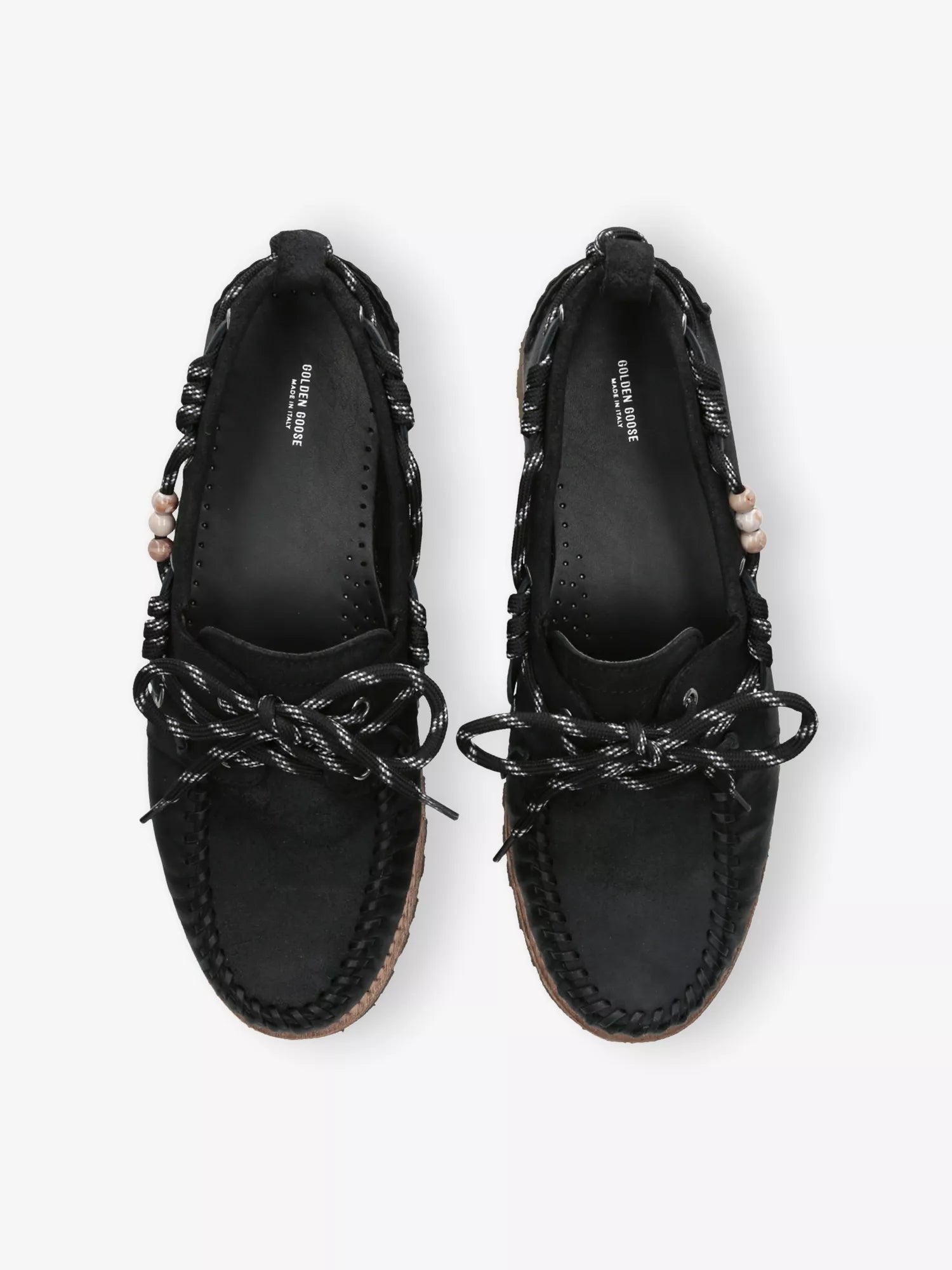 Golden Goose Men's Cruise Beaded Suede Loafers Golden Goose