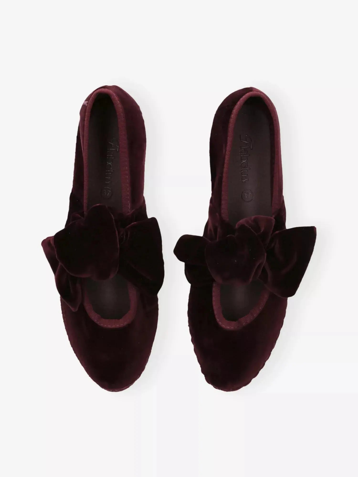 Flabelus Women's Lyra Wine Velvet Slippers Flabelus