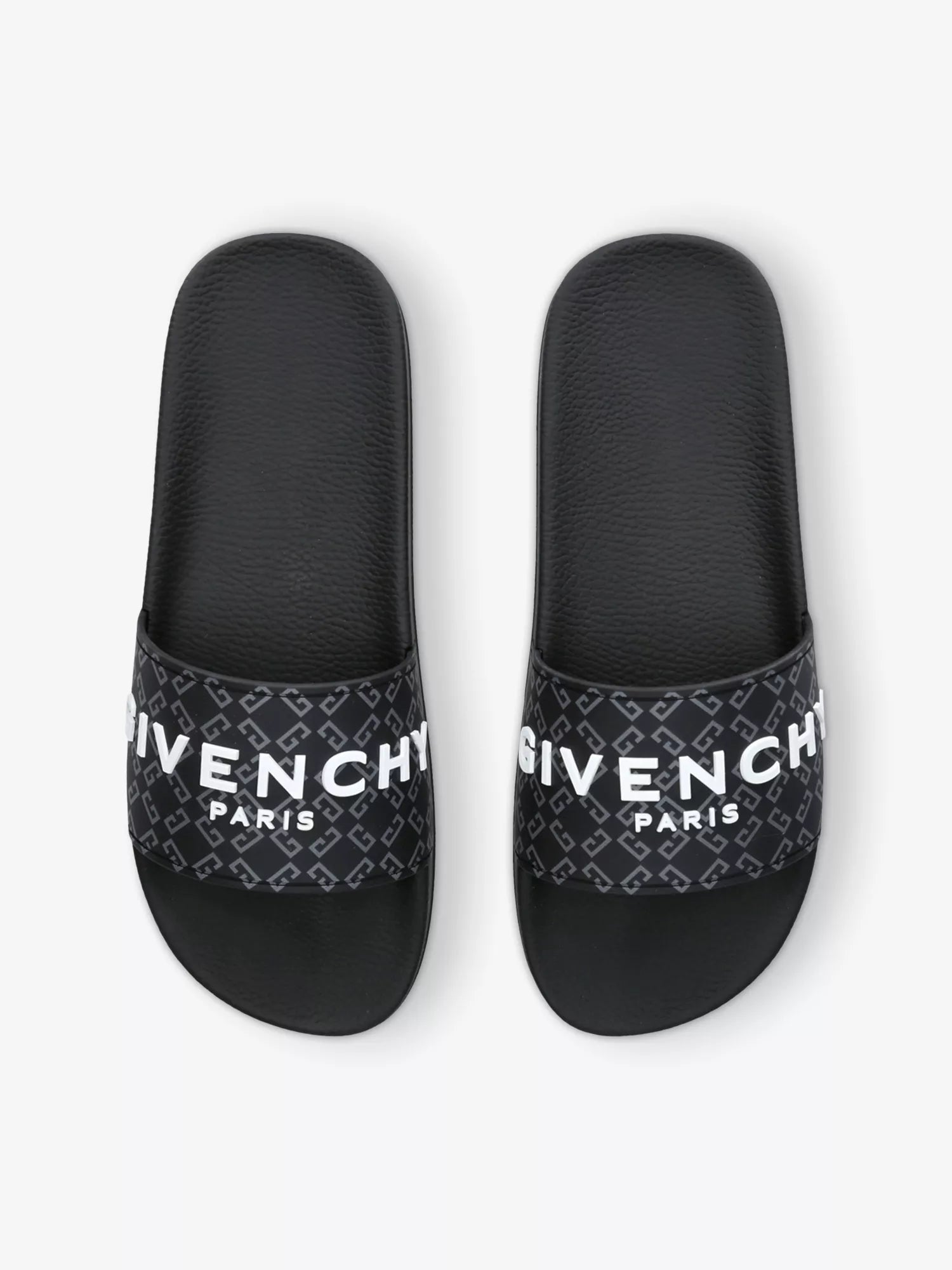 Givenchy Men's Monogram-pattern rubber slides Givenchy