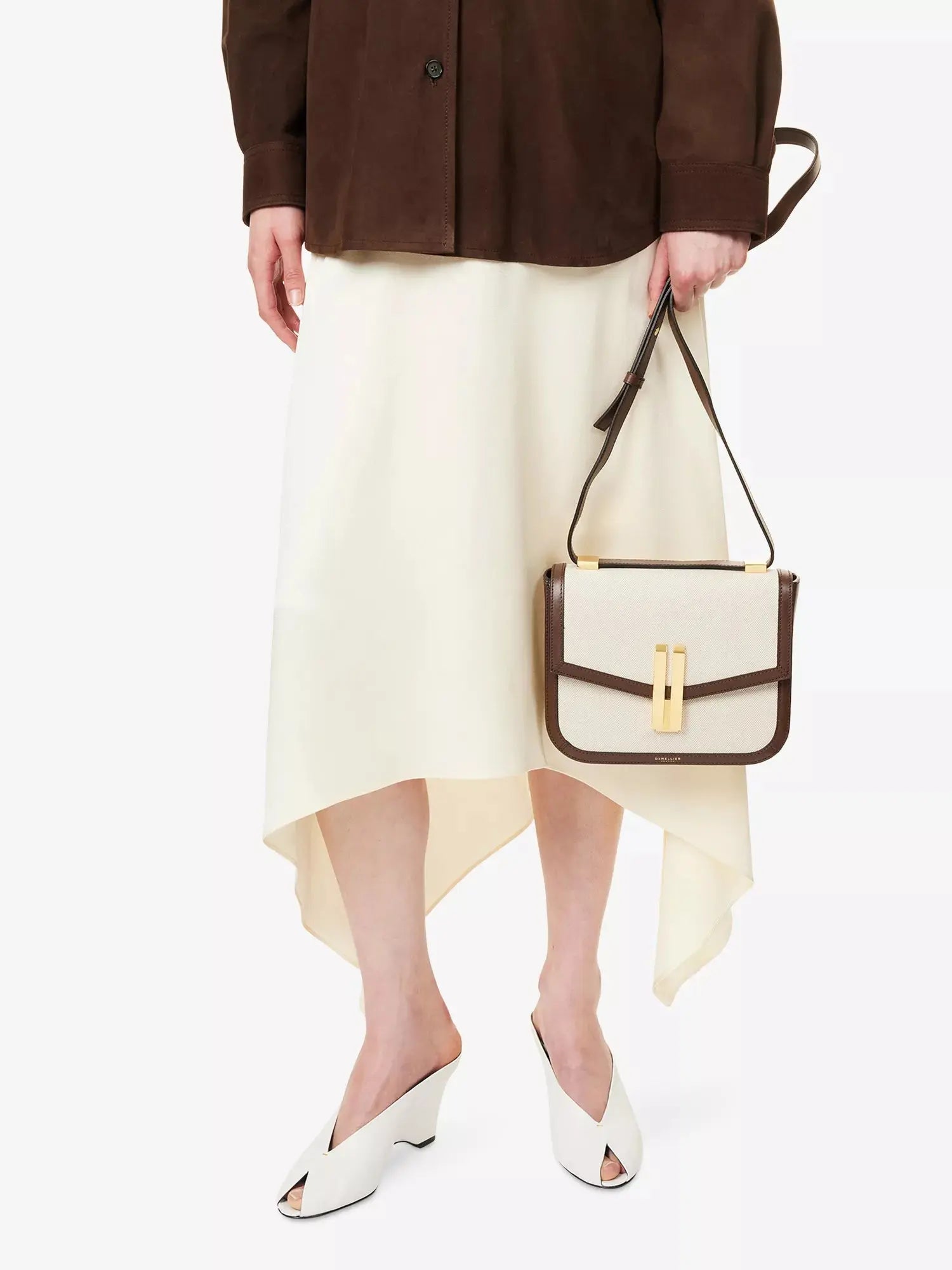 DeMellier Women's The Vancouver Canvas and Leather Cross-Body Bag DeMellier