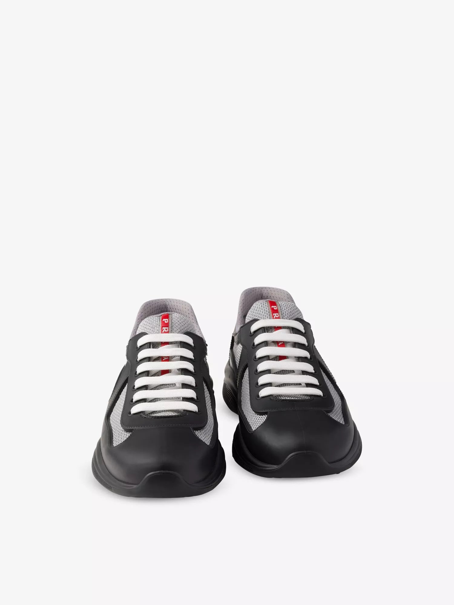 Prada Men's America’s Cup Original leather and mesh trainers Prada