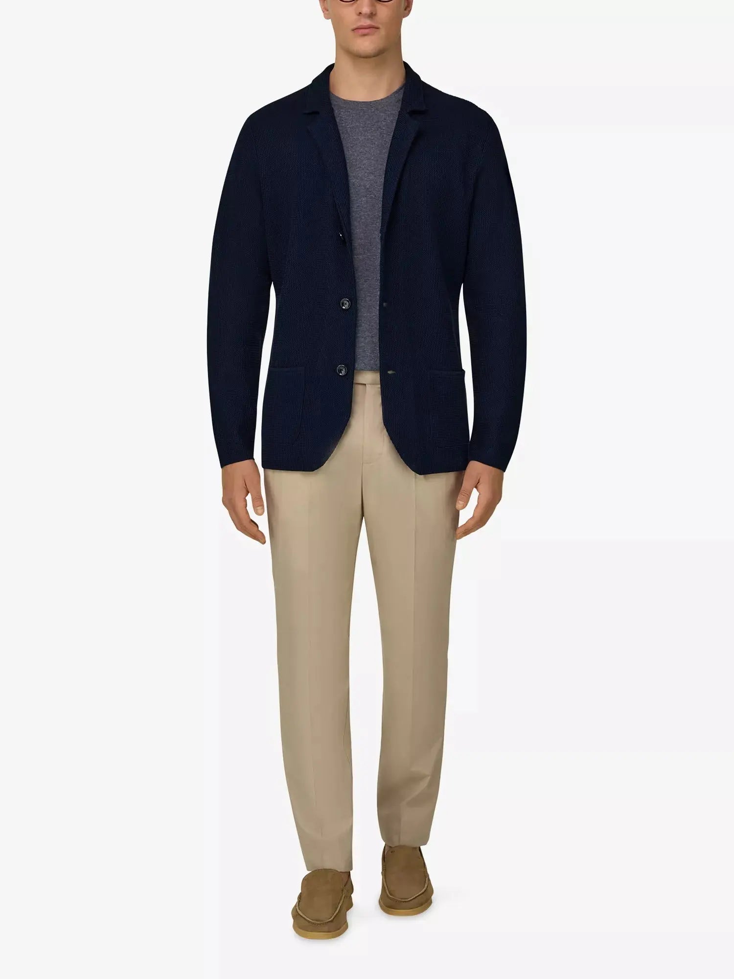 Boggi Milano Men's Regular-Fit Single-Breasted Cotton Blazer Boggi Milano