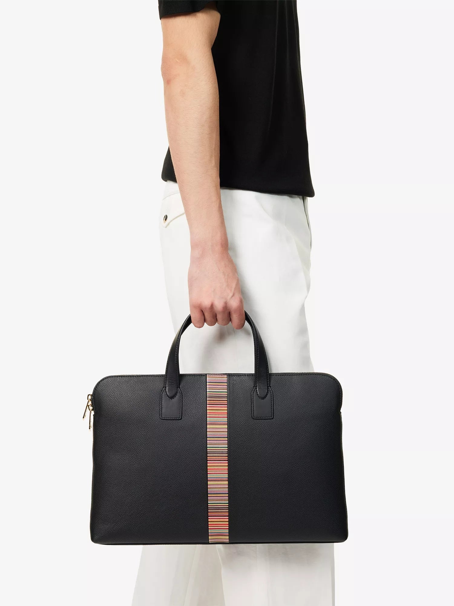 Paul Smith Men's Slim Folio Leather Briefcase Paul Smith