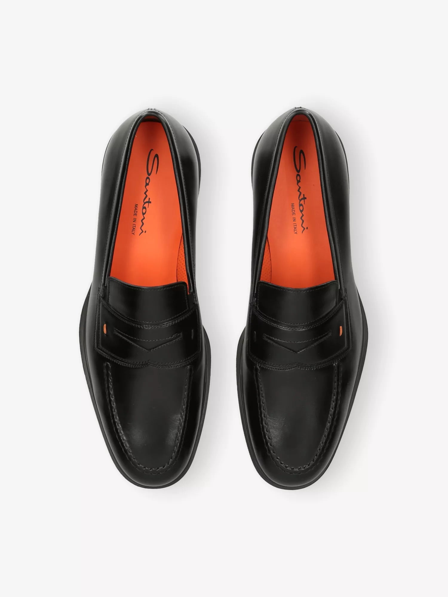 Santoni Men's Easy Leather Loafers Santoni