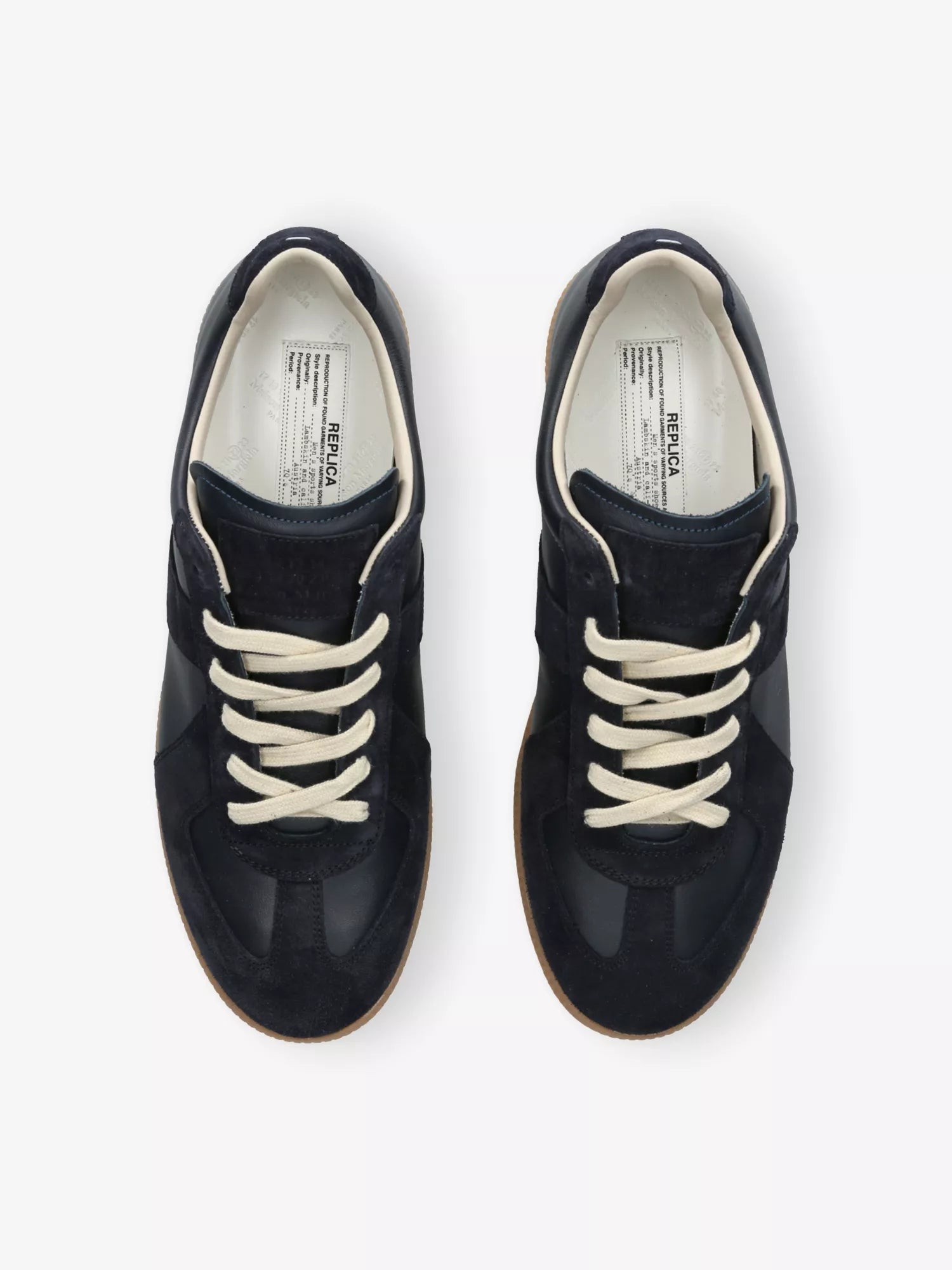 Maison Margiela Men's Panelled Leather Trainers Maison Margiela
