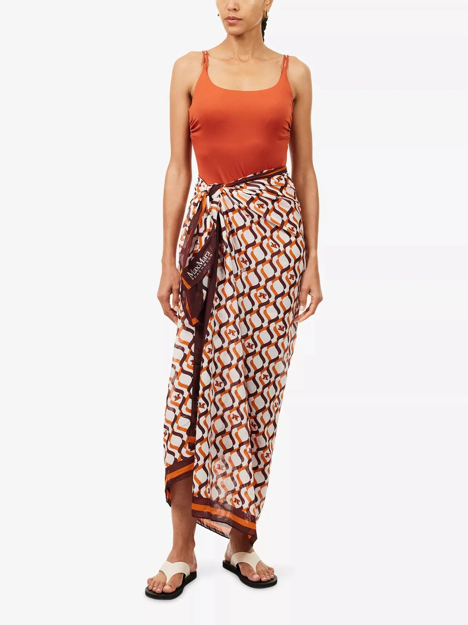 Max Mara Women's Elfi Pareo Printed Cotton-Muslin Sarong Max Mara