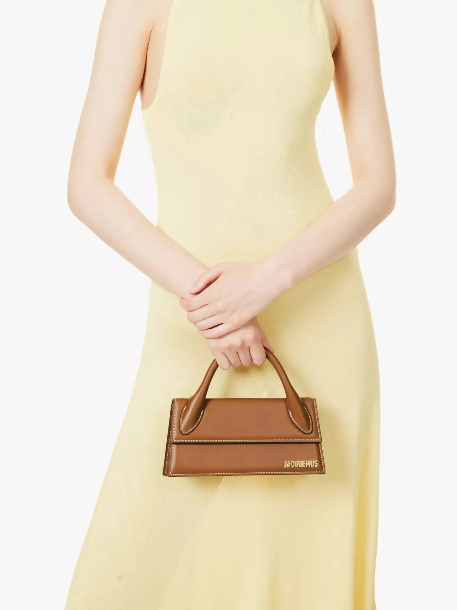 Jacquemus Women's Le Chiquito Long leather top-handle bag Jacquemus