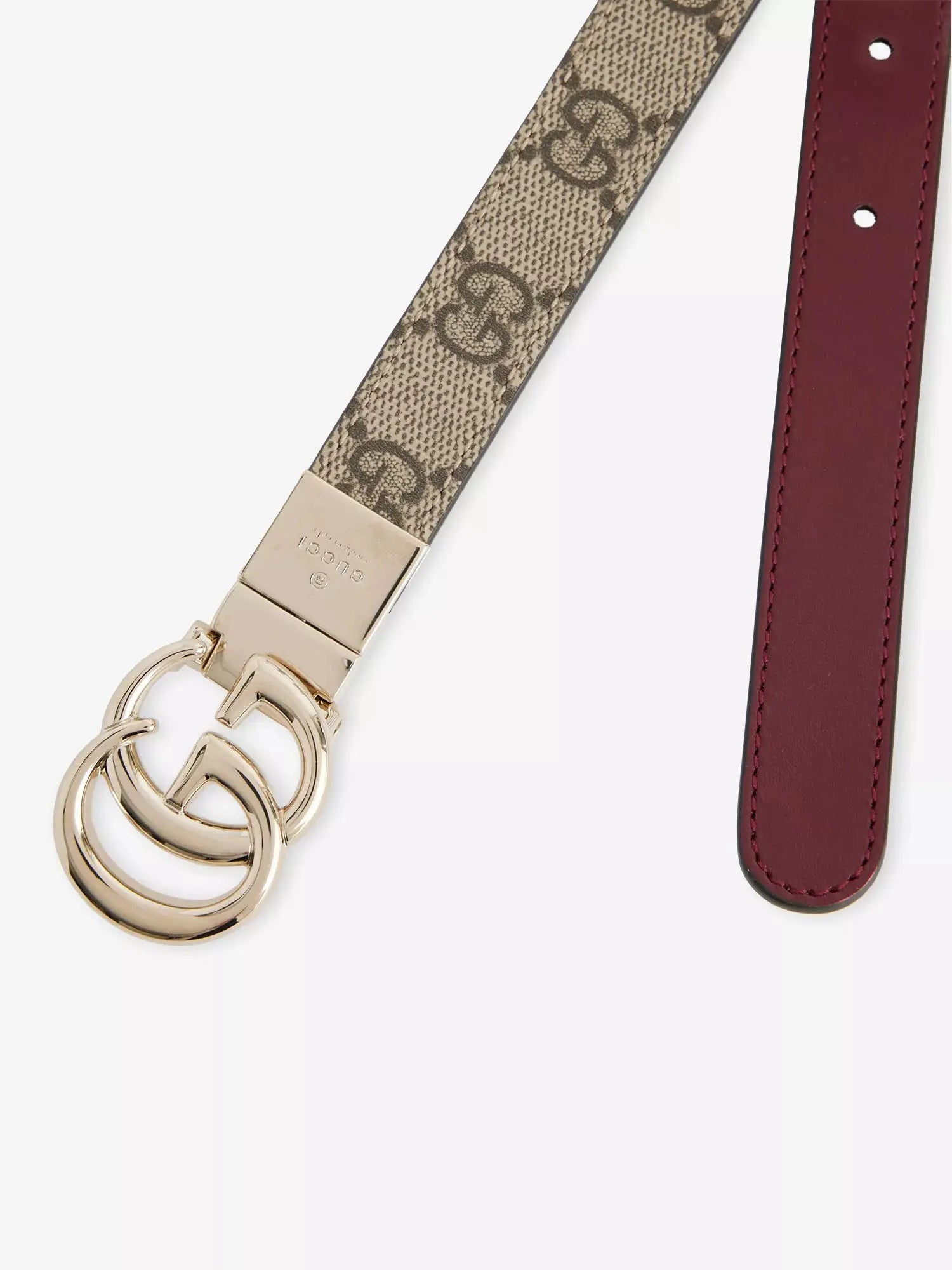 Gucci Women's Reversible Marmont Canvas Belt Gucci