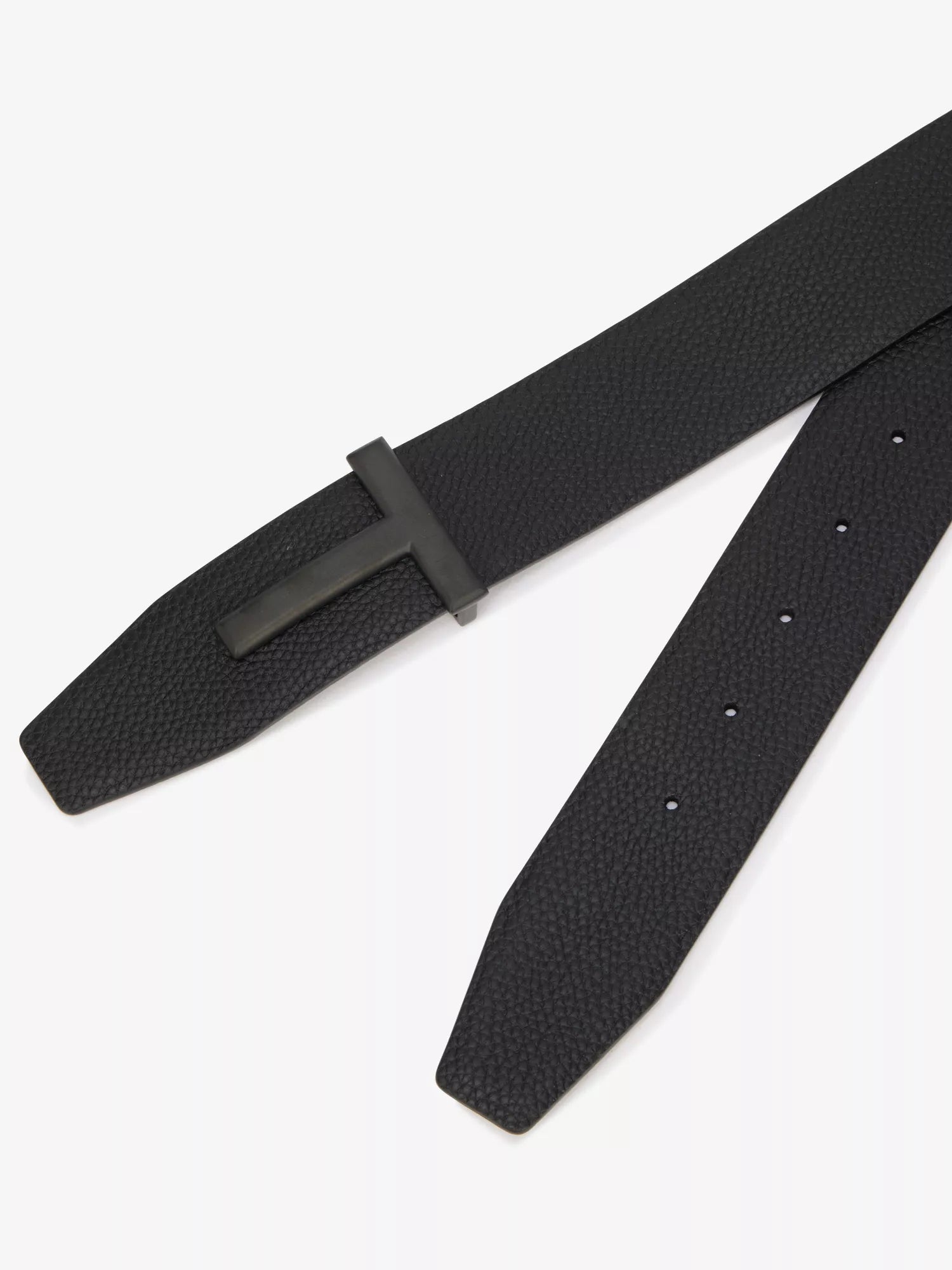 Tom Ford Men's Reversible brand-plaque leather belt Tom Ford