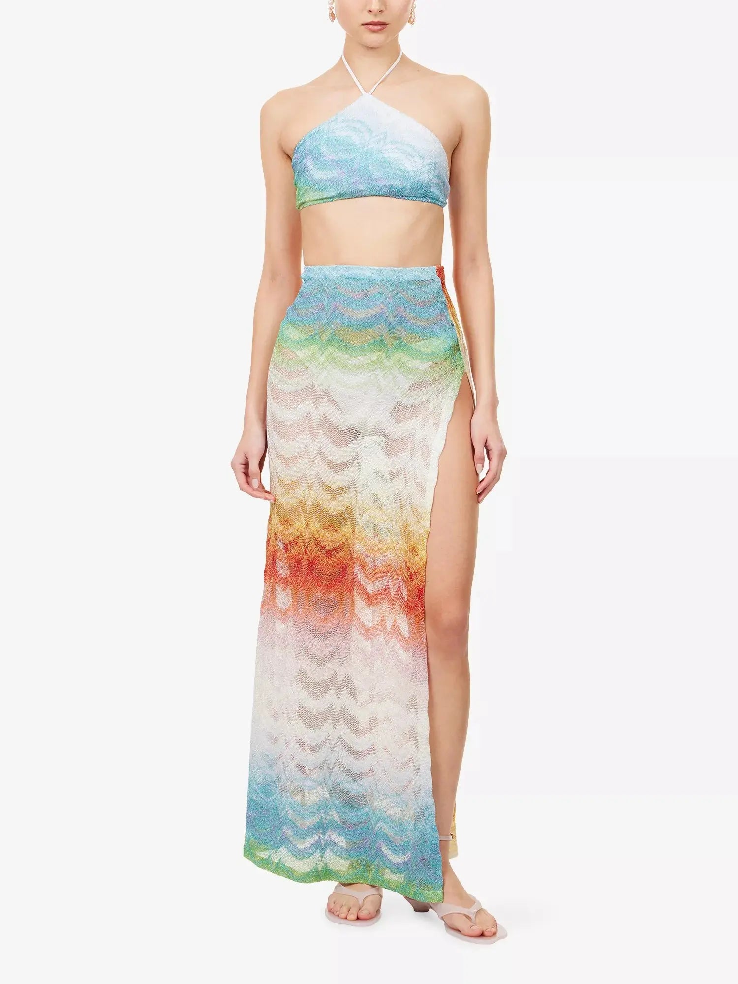 Missoni Women's Gradient Raschel-Knit Maxi Skirt Missoni