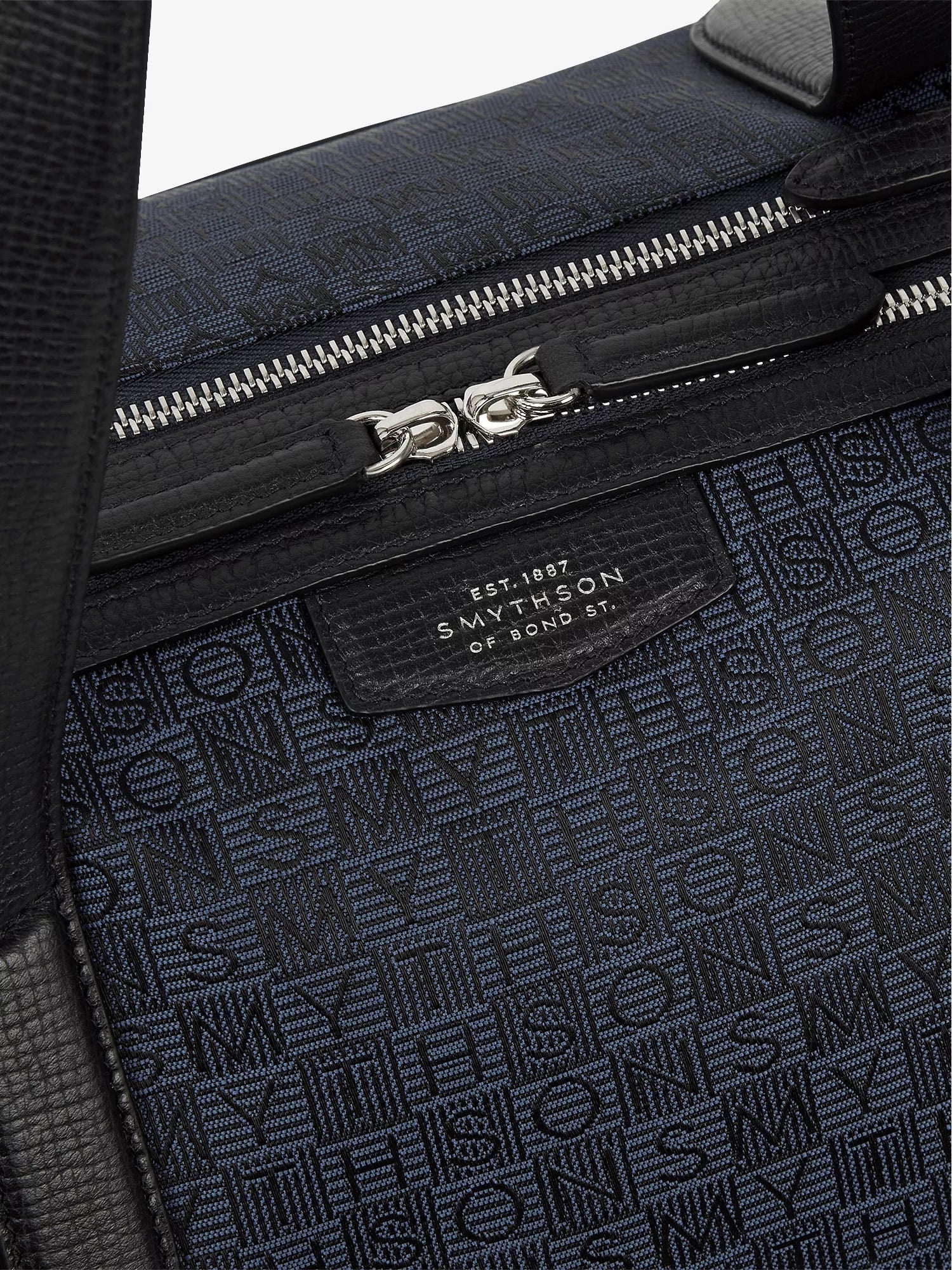 Smythson Men's Monogram-Stamp Small Canvas Travel Bag Smythson