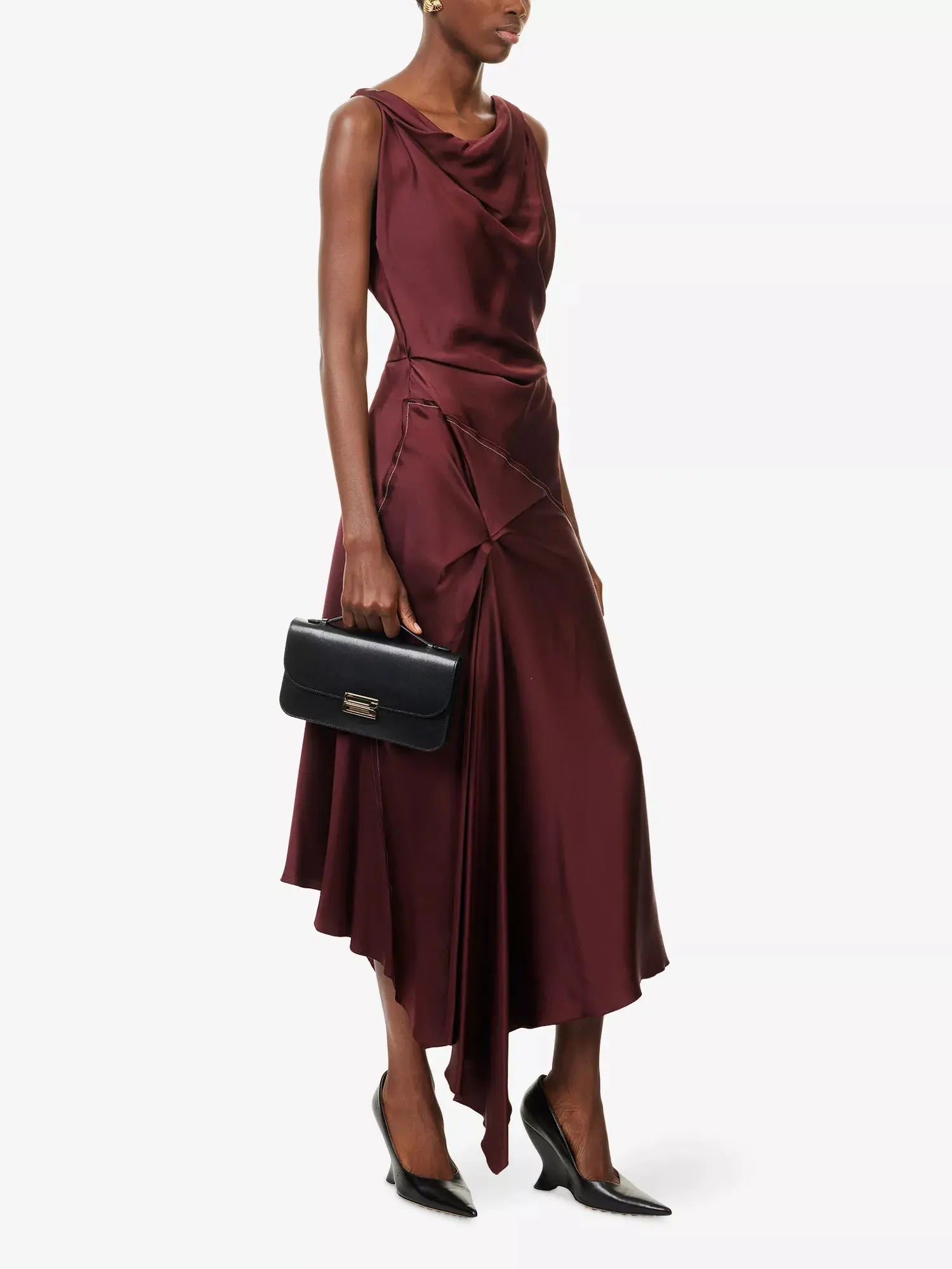 Victoria Beckham Women's Dorian Pochette Leather Shoulder Bag Victoria Beckham