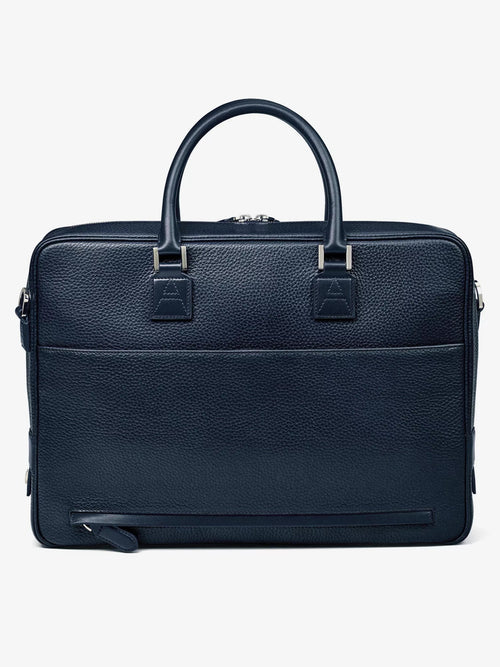 Aspinal of London Men's Mount Street logo-embellished leather laptop bag Aspinal of London