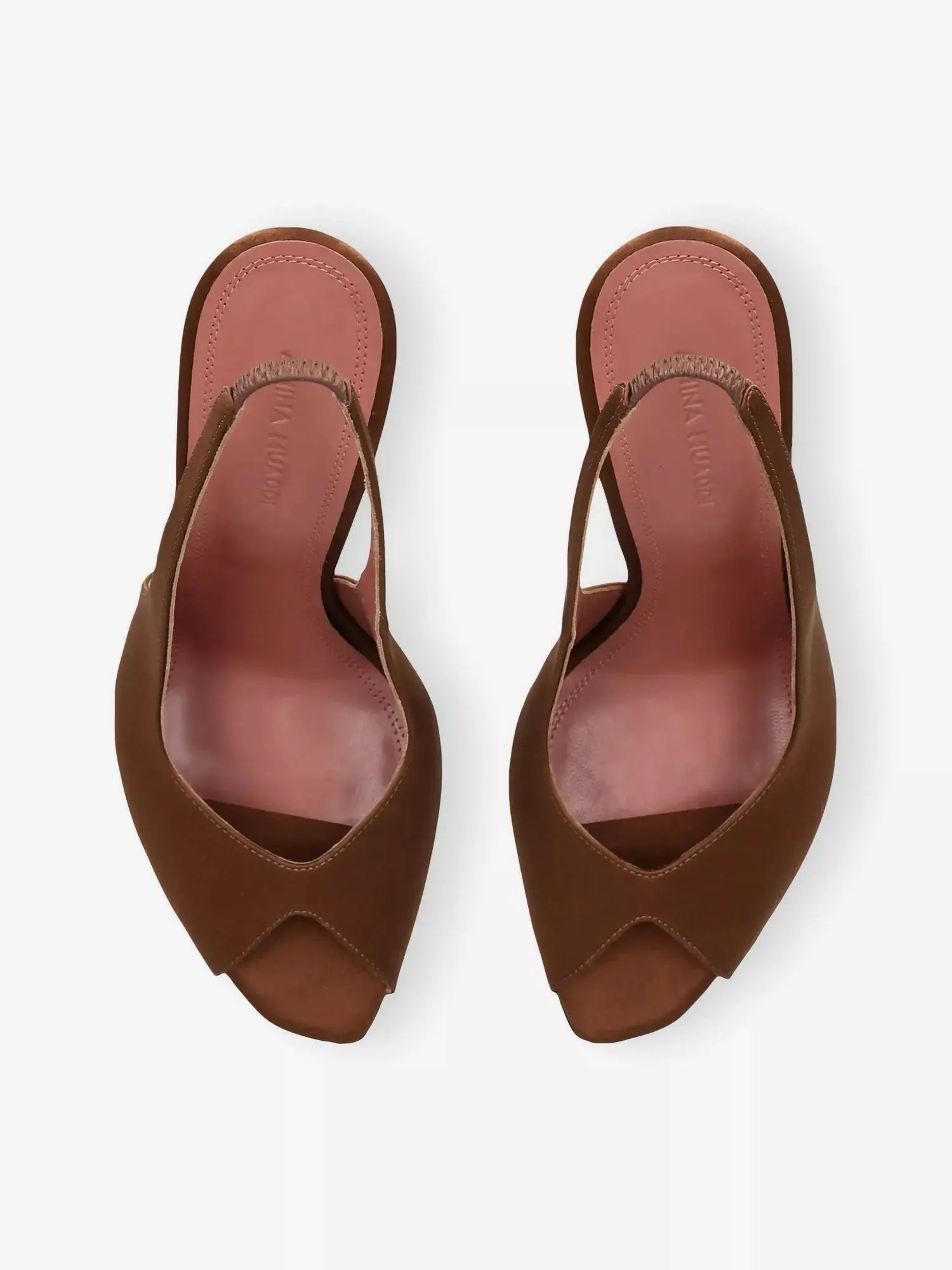 Amina Muaddi Women's Kristina 105 Slingback Satin Heels Amina Muaddi