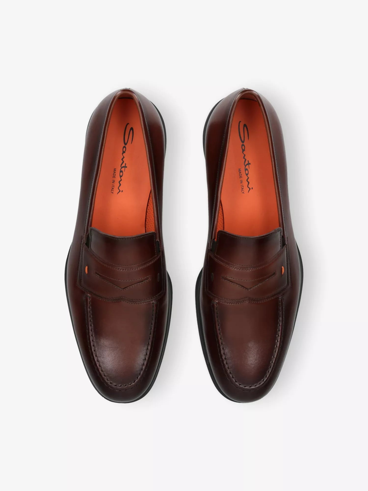 Santoni Men's Easy Leather Loafers Santoni