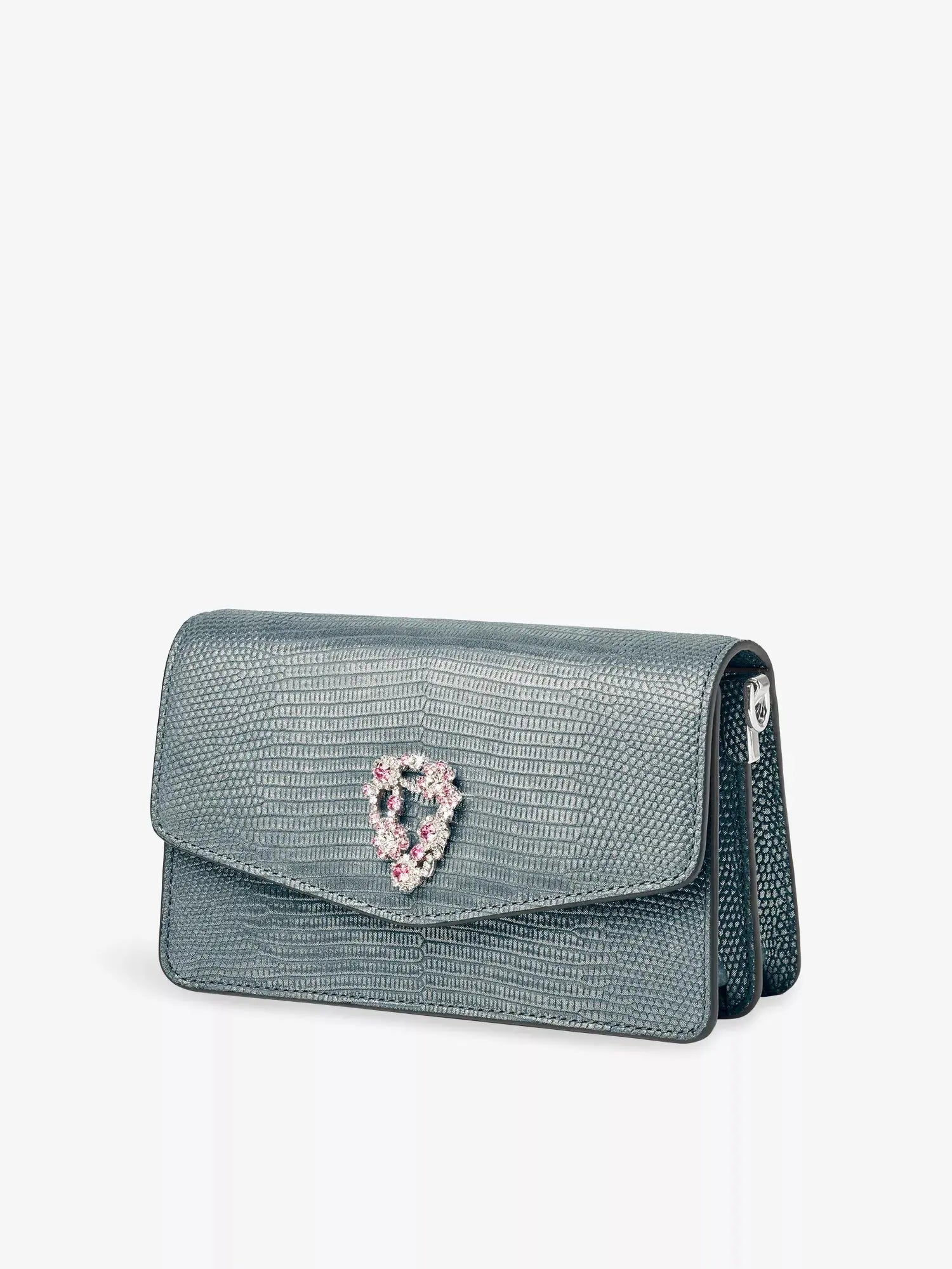 Aspinal of London Women's Eliza Lizard-Embossed Leather Clutch Bag Aspinal of London