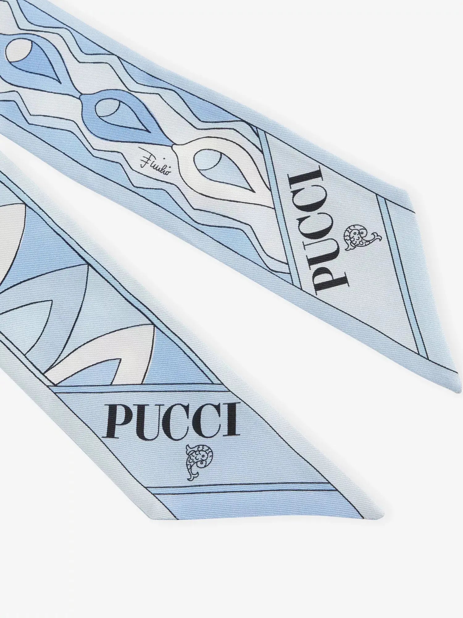 Pucci Women's Branded Abstract-Print Silk Scarf 120cm Pucci