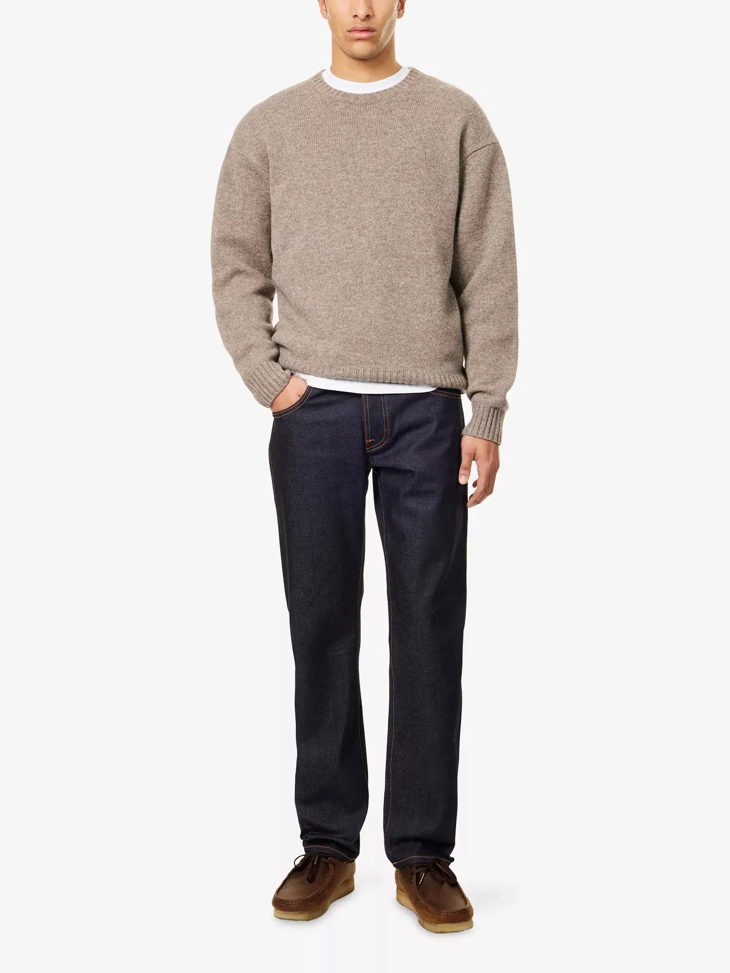 Nudie Jeans Men's Solid Ollie Straight-Leg Stretch-Denim Jeans Nudie Jeans