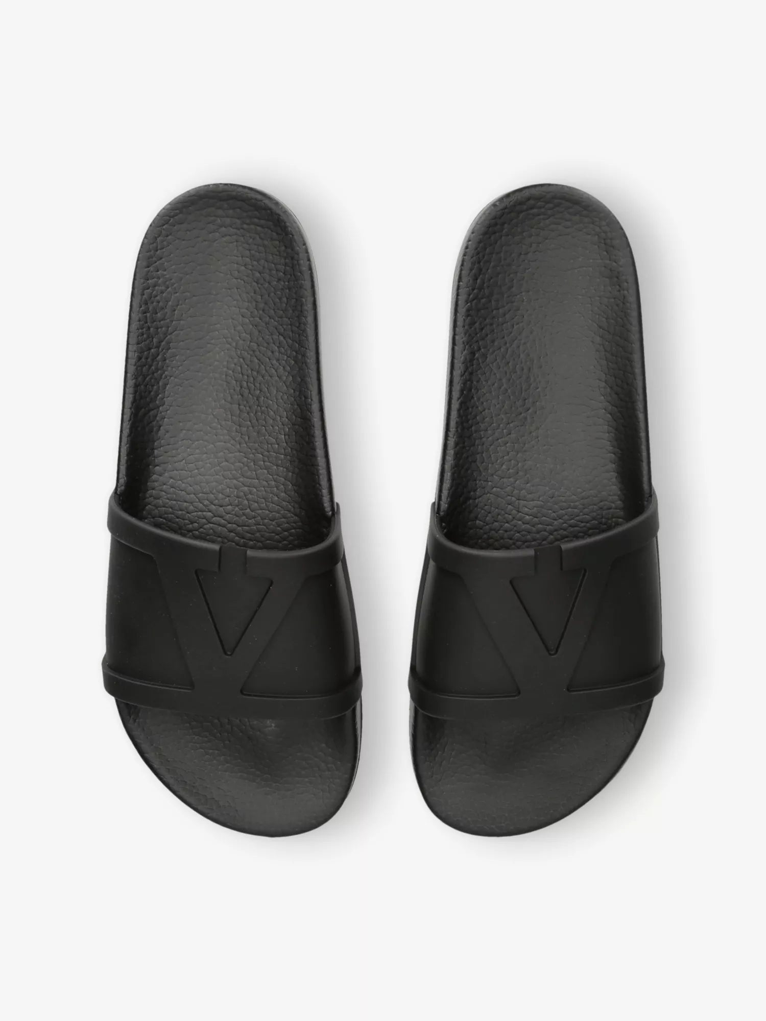 Valentino Garavani Men's Brand-Embossed Rubber Sliders Valentino Garavani