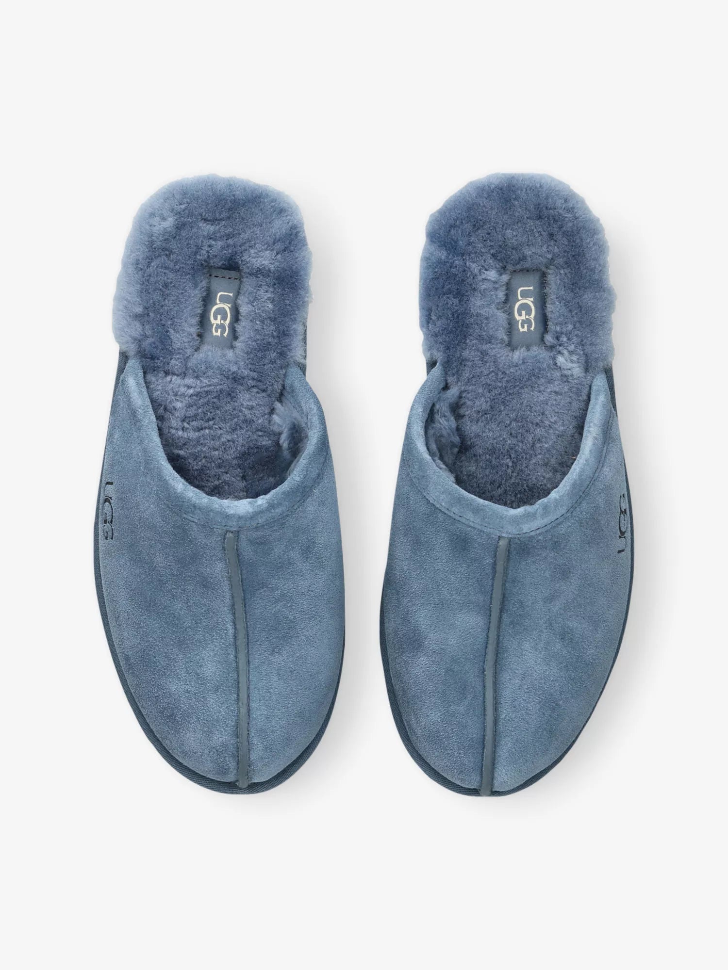 UGG Men's Scuff Branded Suede and Shearling Slippers UGG