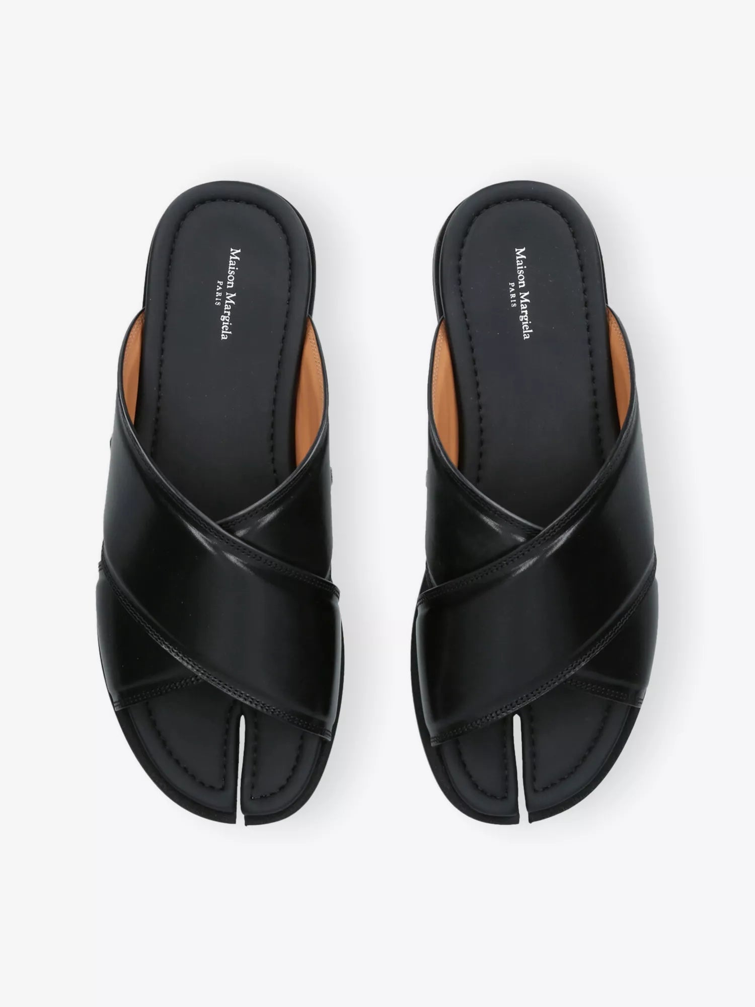 Maison Margiela Men's Tabi Numbers Leather Sandals Maison Margiela
