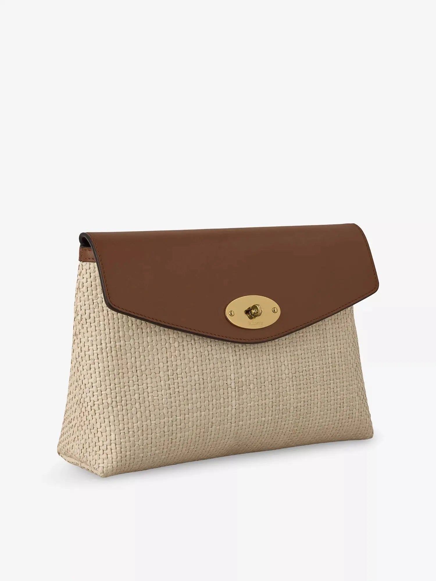 Mulberry Women's Darley Large Raffia and Leather Pouch Mulberry