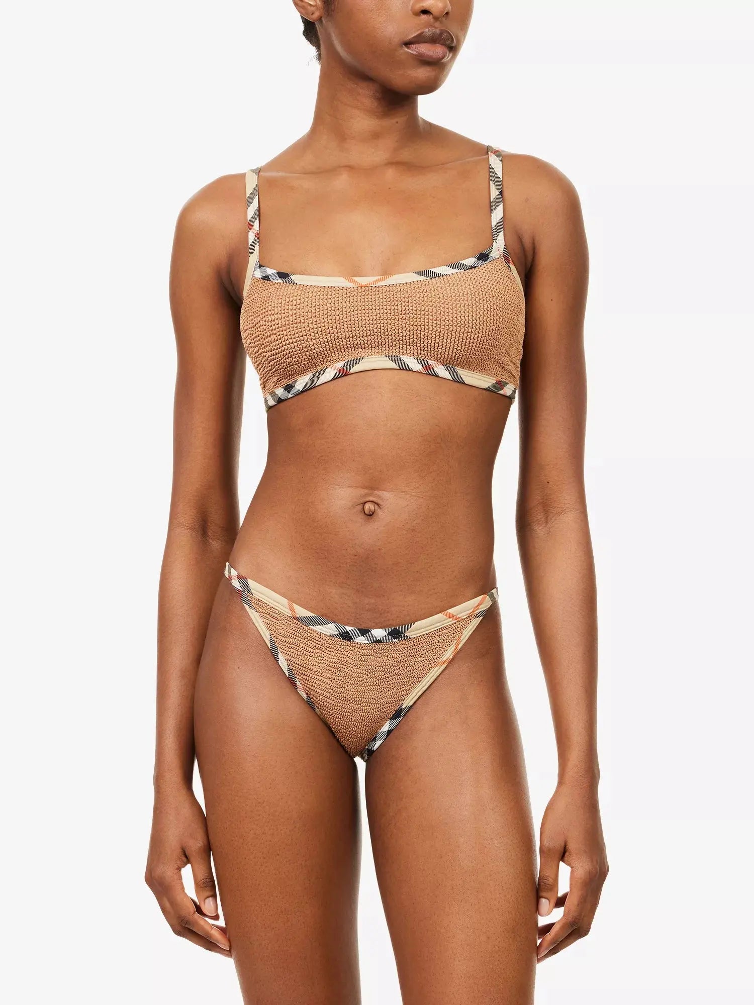 Hunza G Women's Burberry x Hunza G Tyler Check-Trim Bikini Set Hunza G