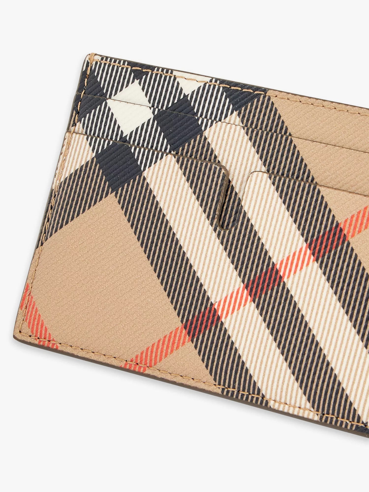 Burberry Men's Sandon check-print coated-canvas card holder Burberry