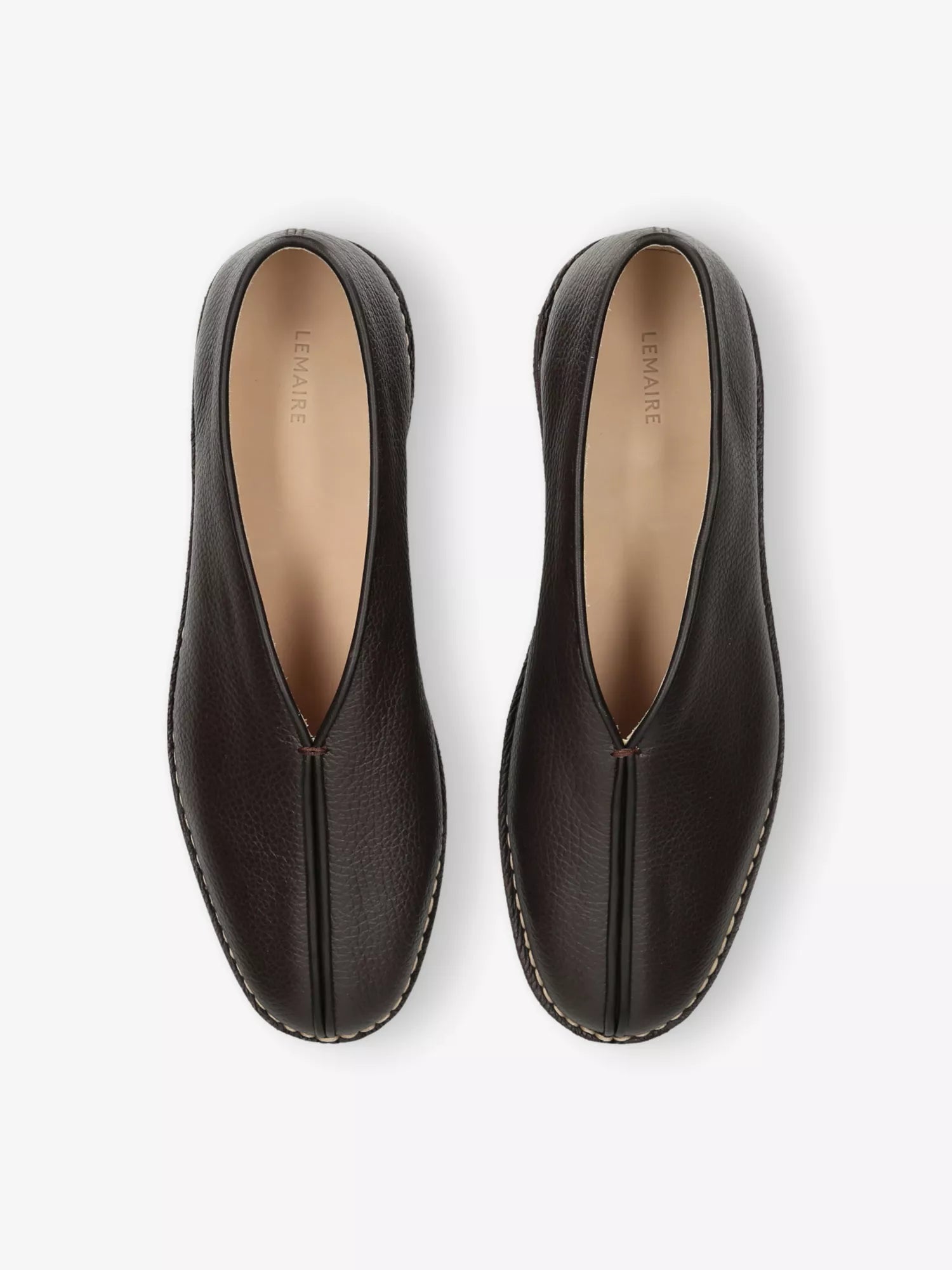 Lemaire Men's Piped Leather Slippers Lemaire