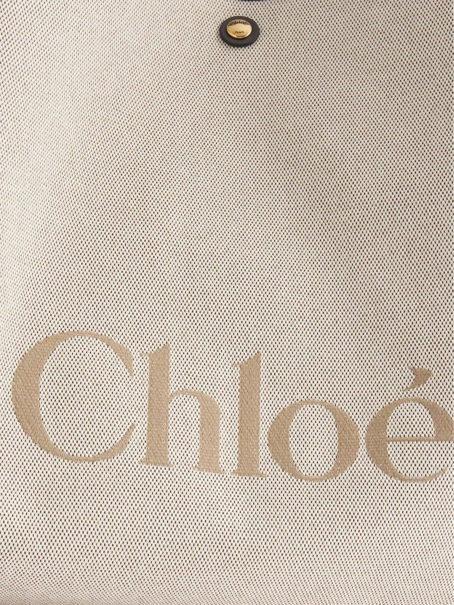 Chloe Women's Clover Large Cotton-Canvas Tote Bag Chloe