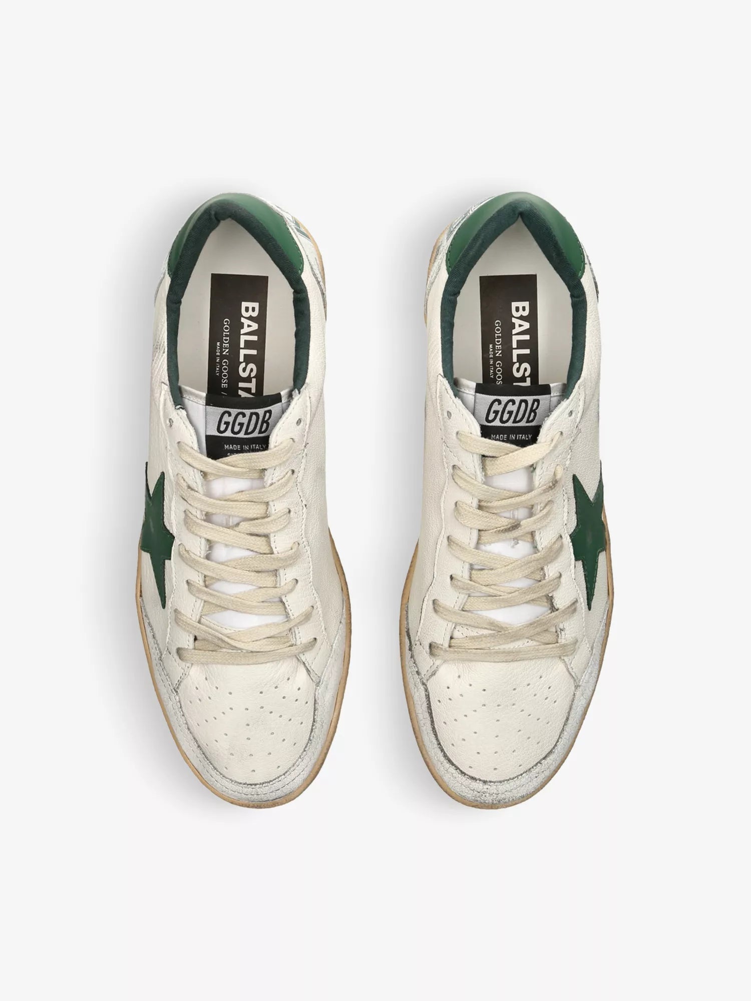 Golden Goose Men's Ball Star star-patch leather low-top trainers Golden Goose