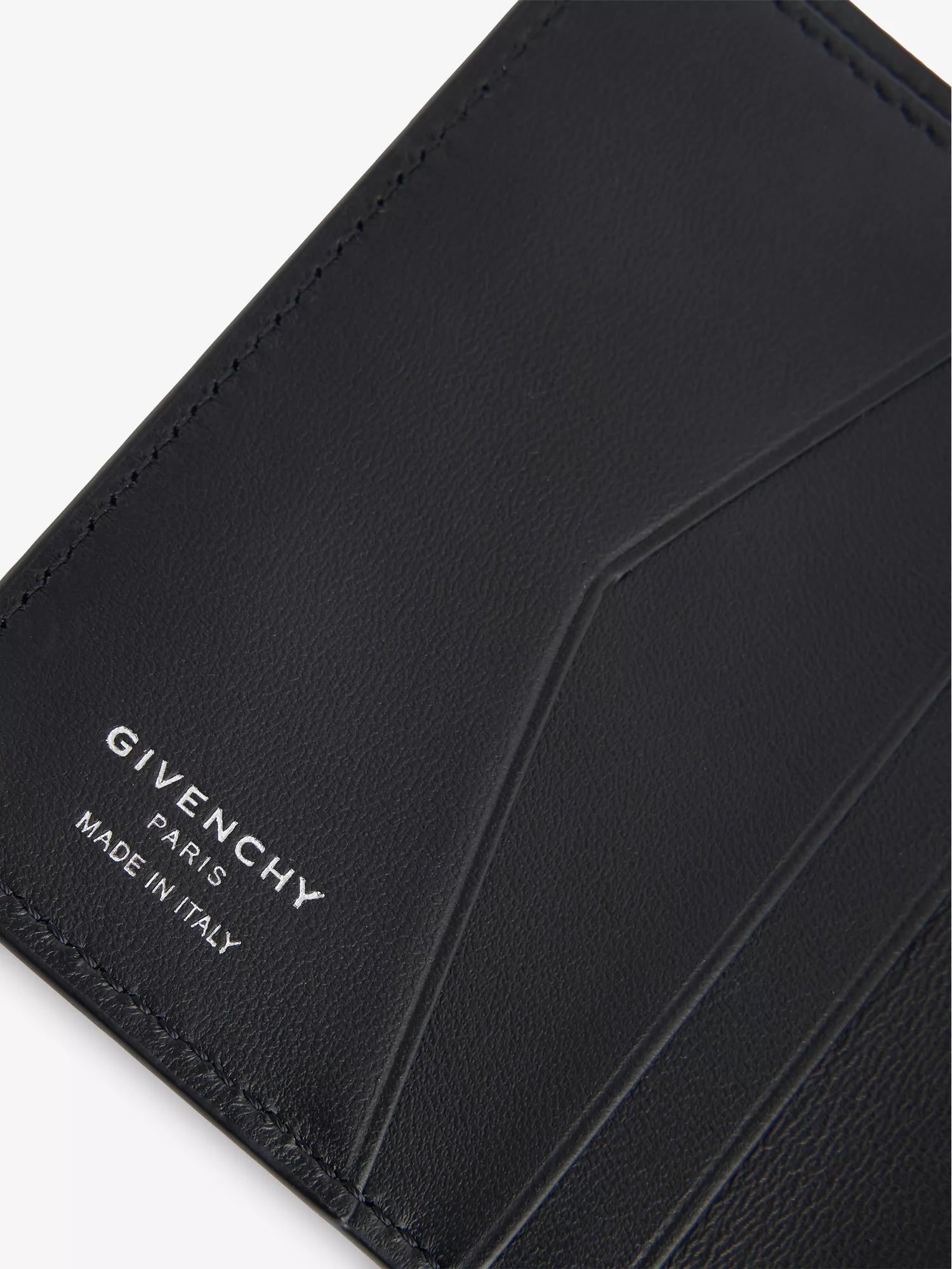 Givenchy Men's Foil-Logo Folded Leather Card Holder Givenchy