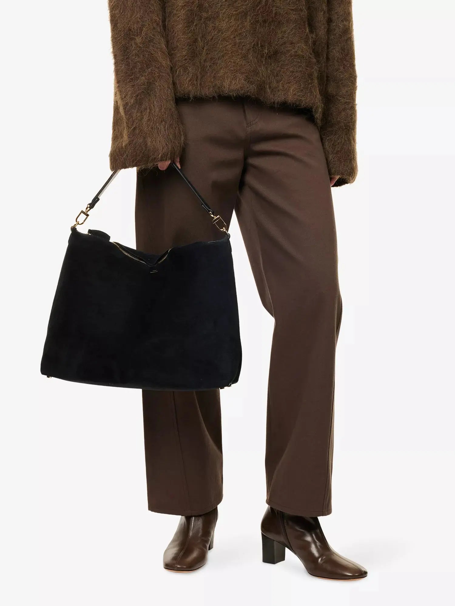 Toteme Women's Bevel Medium Suede Tote Bag Toteme