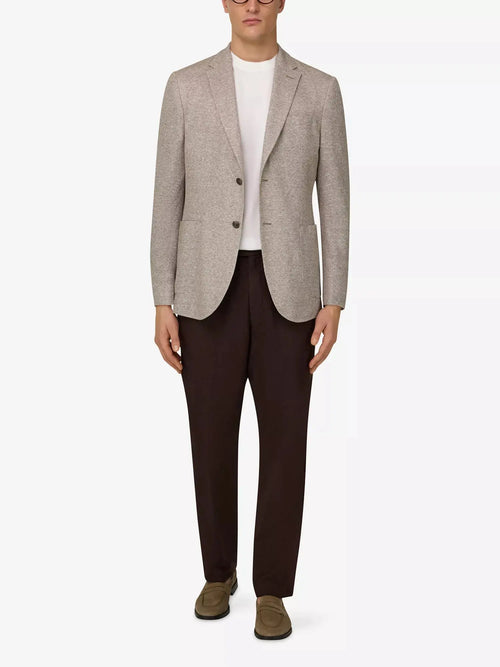Boggi Milano Men's Textured Single-Breasted Linen and Cotton-Blend Blazer Boggi Milano