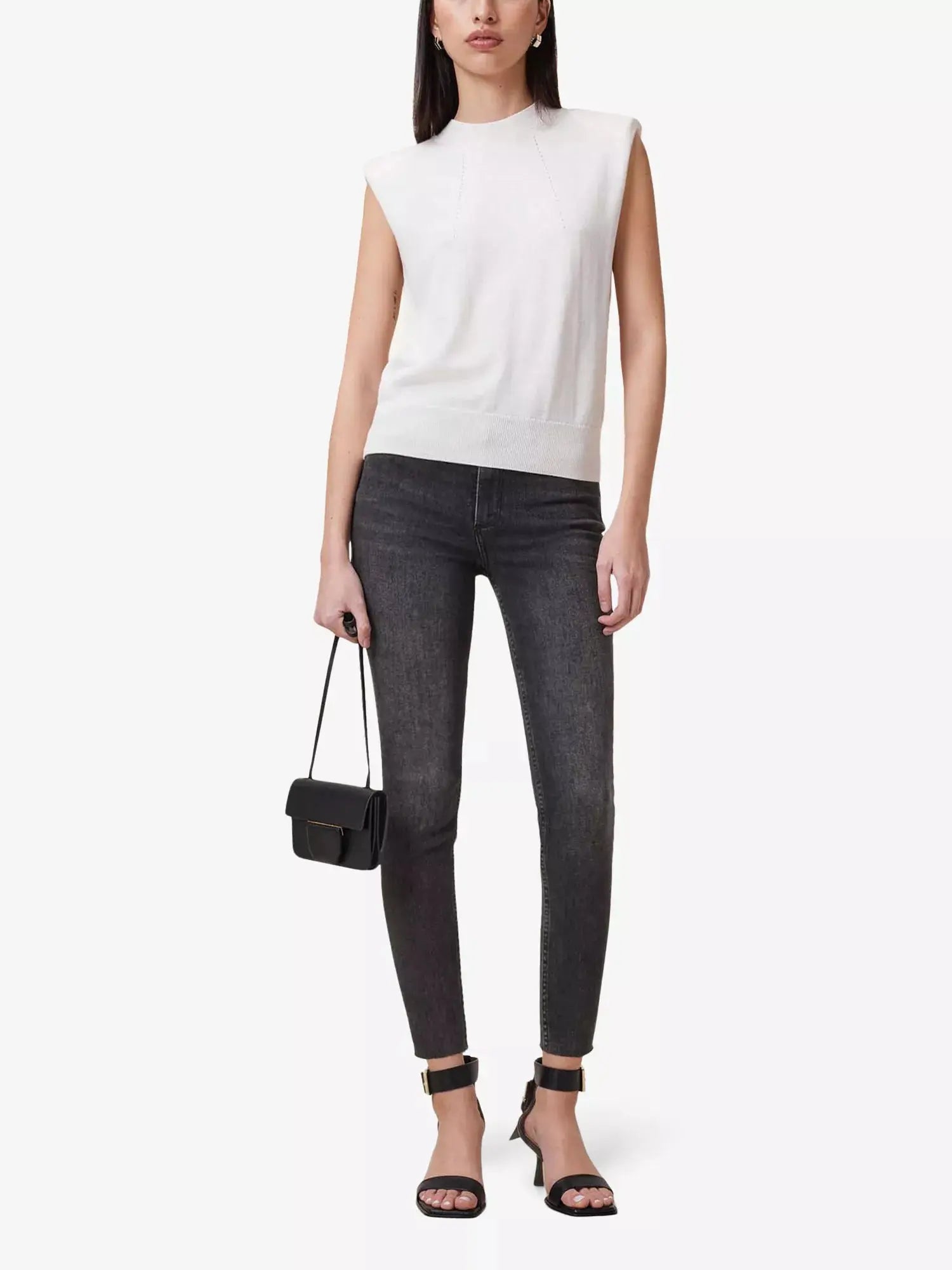 AllSaints Women's Miller Pushup Skinny-Leg High-Rise Cotton-Blend Stretch-Denim Jeans Allsaints
