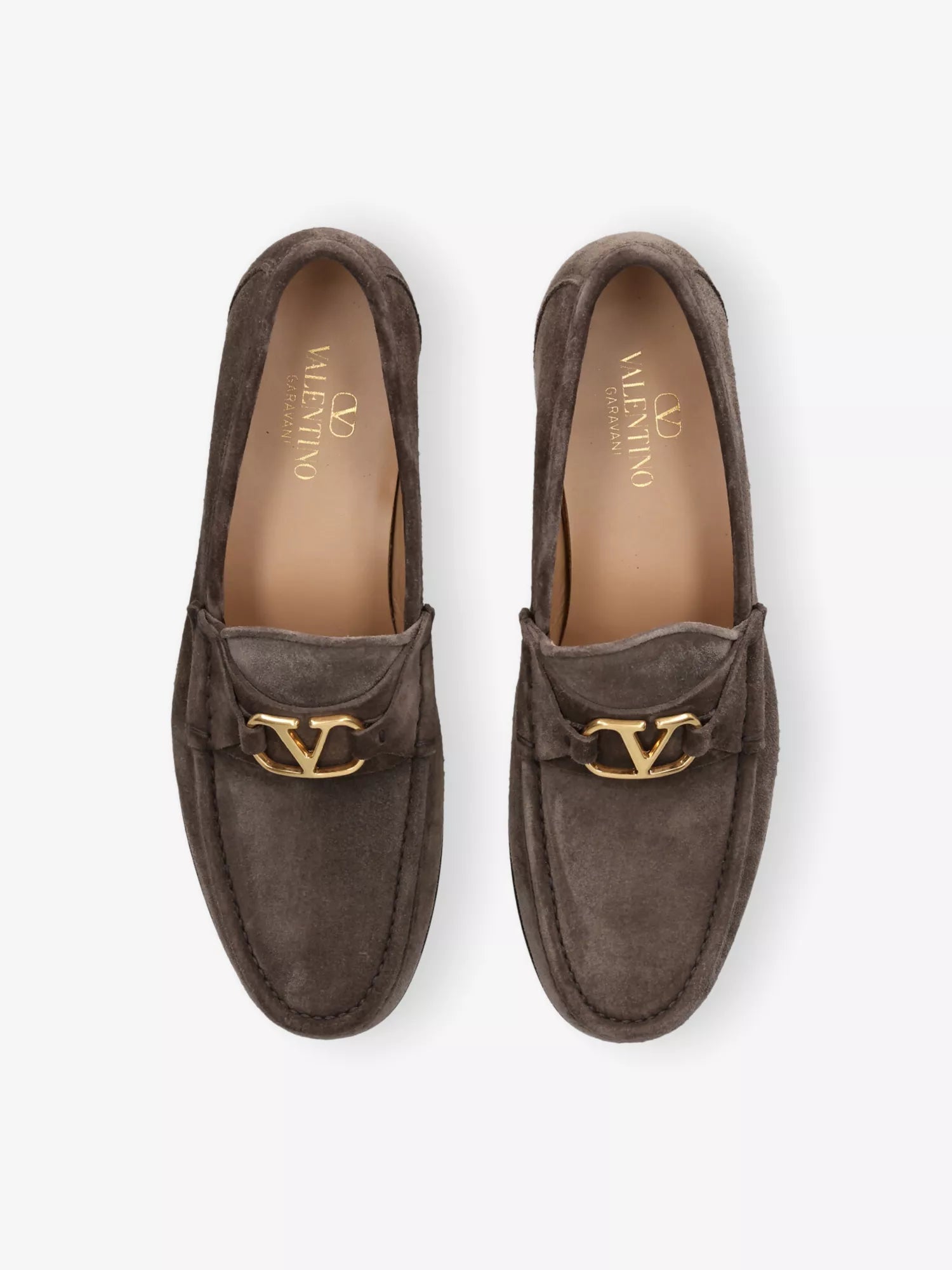 Valentino Garavani Men's VLogo Signature Suede Loafers Valentino Garavani