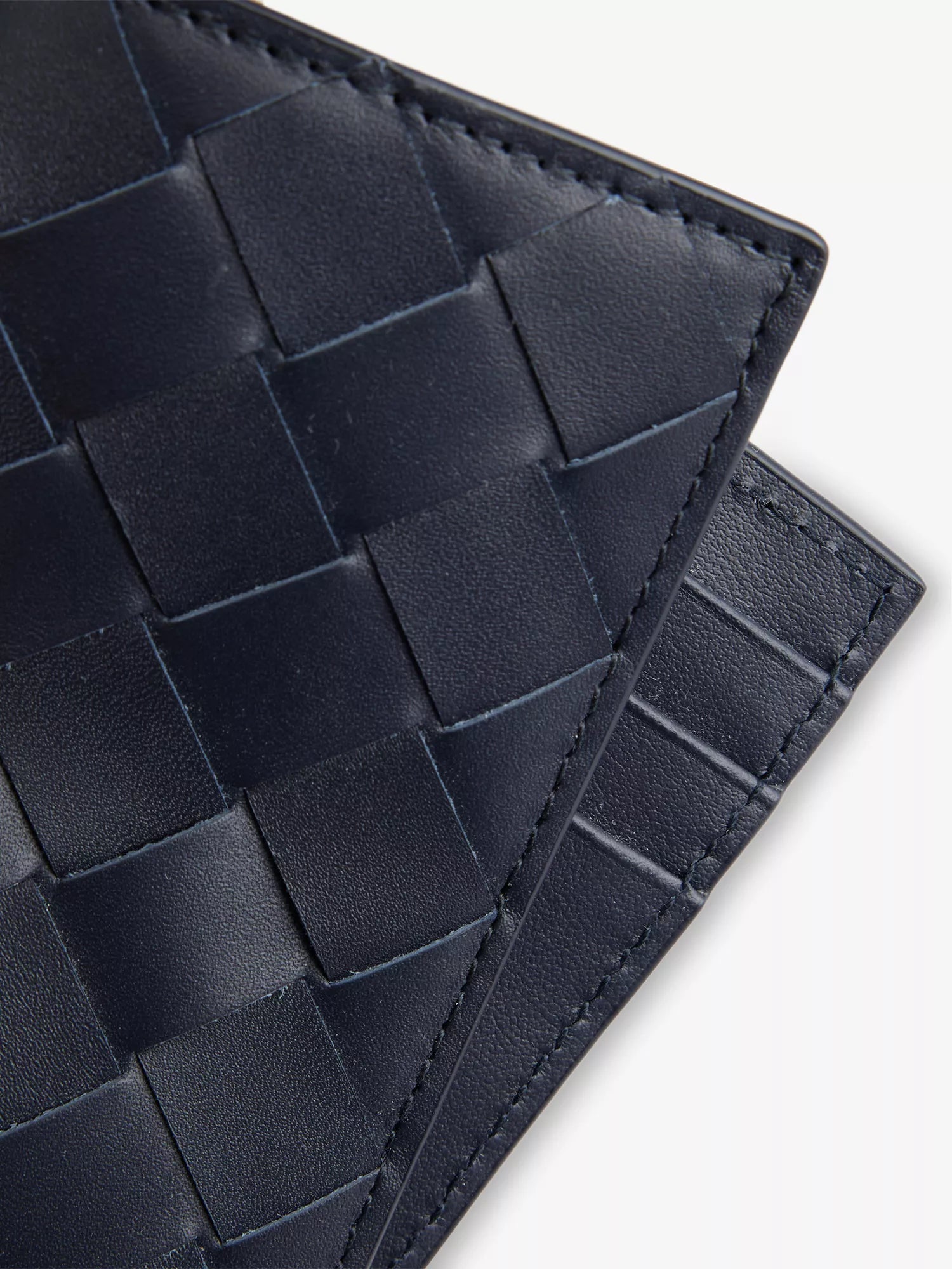 Bottega Veneta Men's Flap Intrecciato Leather Card Case Bottega Veneta
