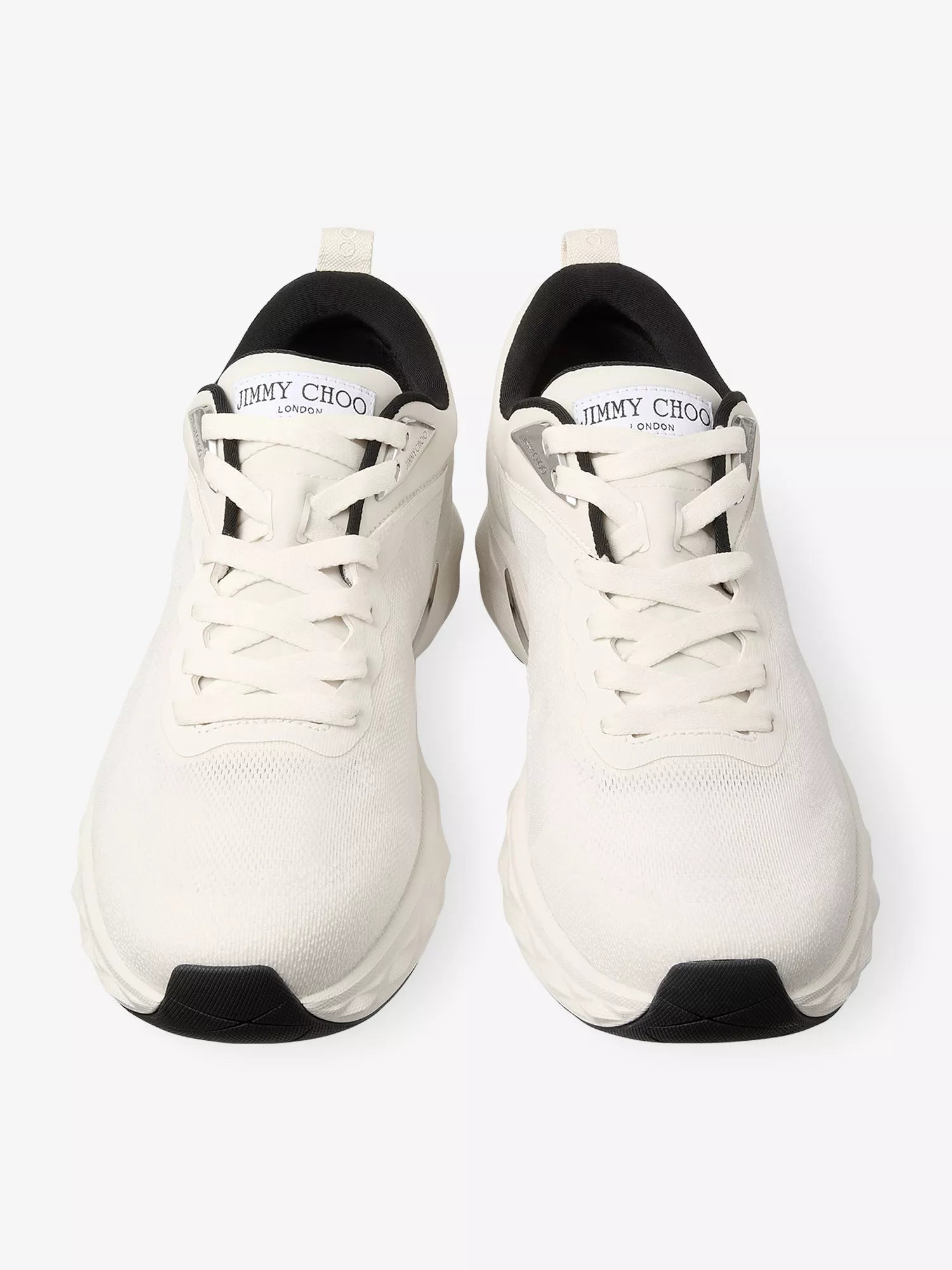 Jimmy Choo Men's Diamond Run Knit Jacquard Woven Trainers Jimmy Choo