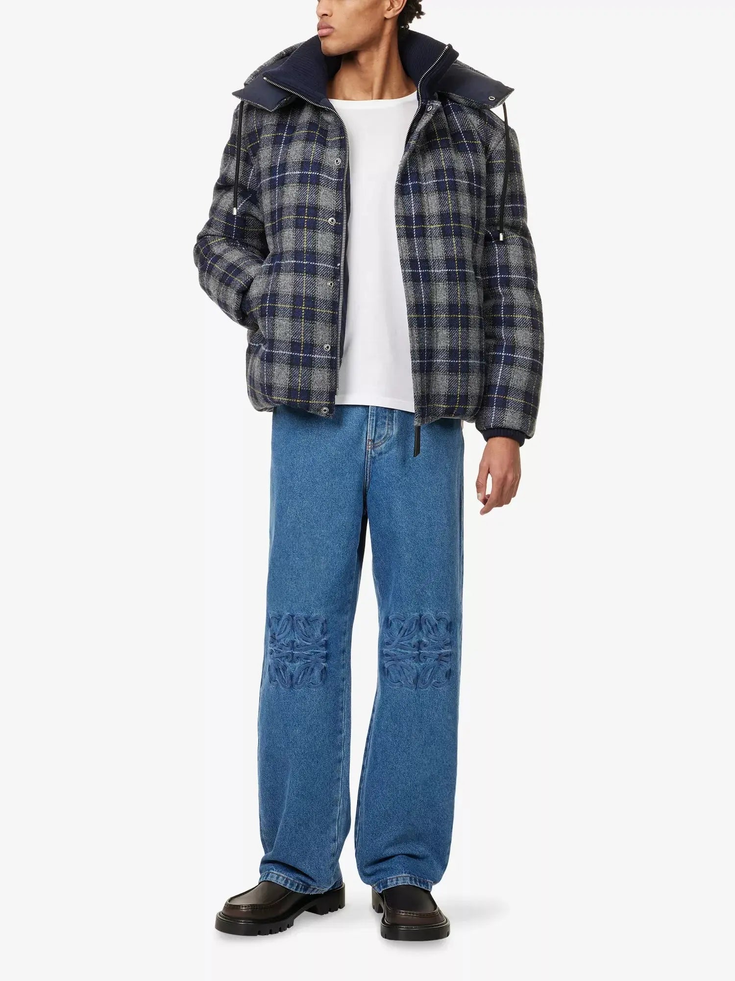 Loewe Men's Logo-Anagram Baggy Denim Jeans Loewe