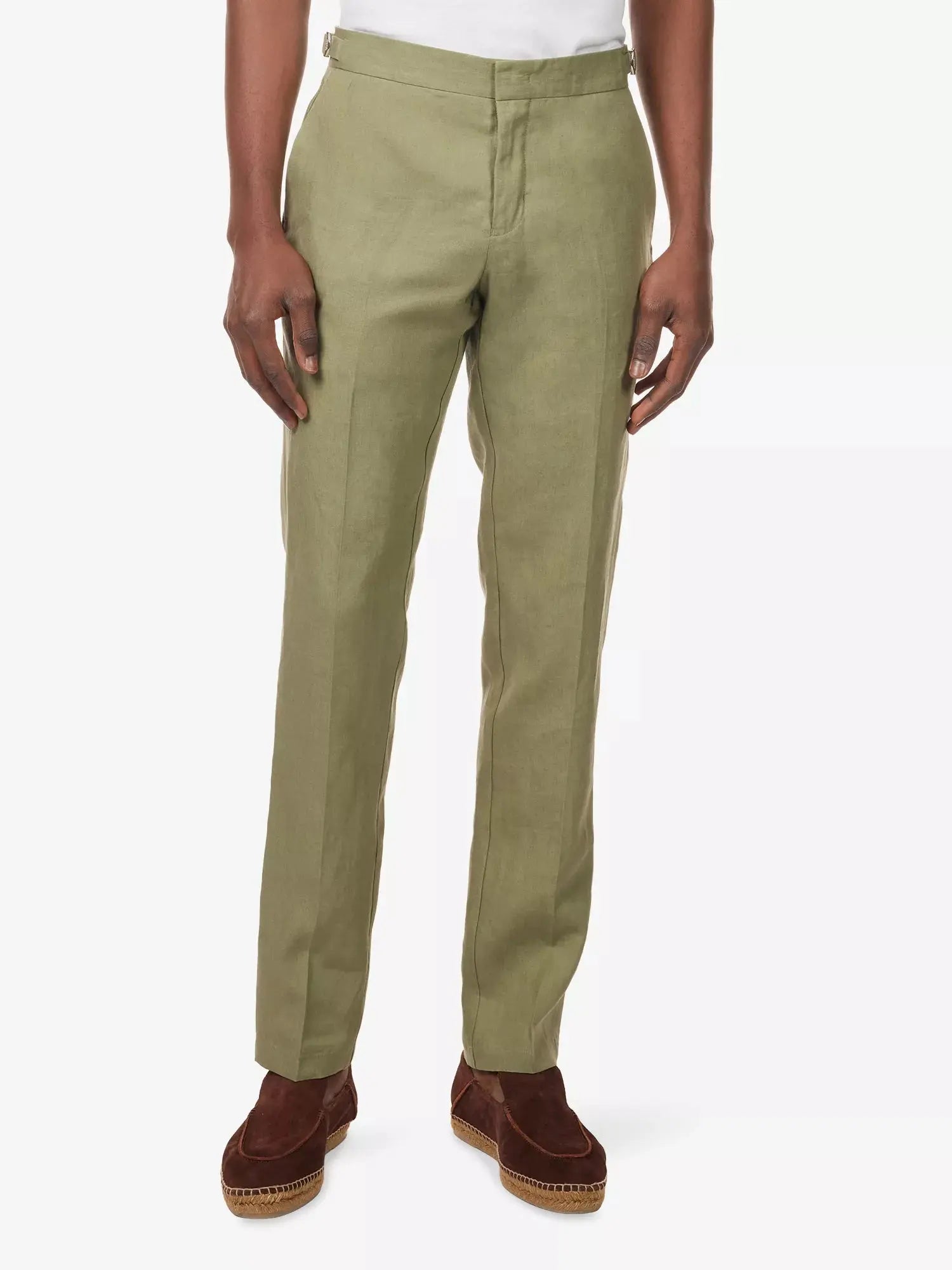 Orlebar Brown Men's Griffon Tapered-Leg Linen Trousers Orlebar Brown