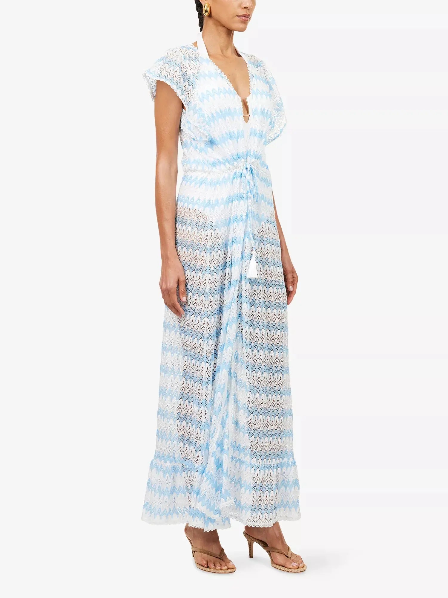 Melissa Odabash Women's Stevie Crochet Cotton Maxi Kaftan Melissa Odabash
