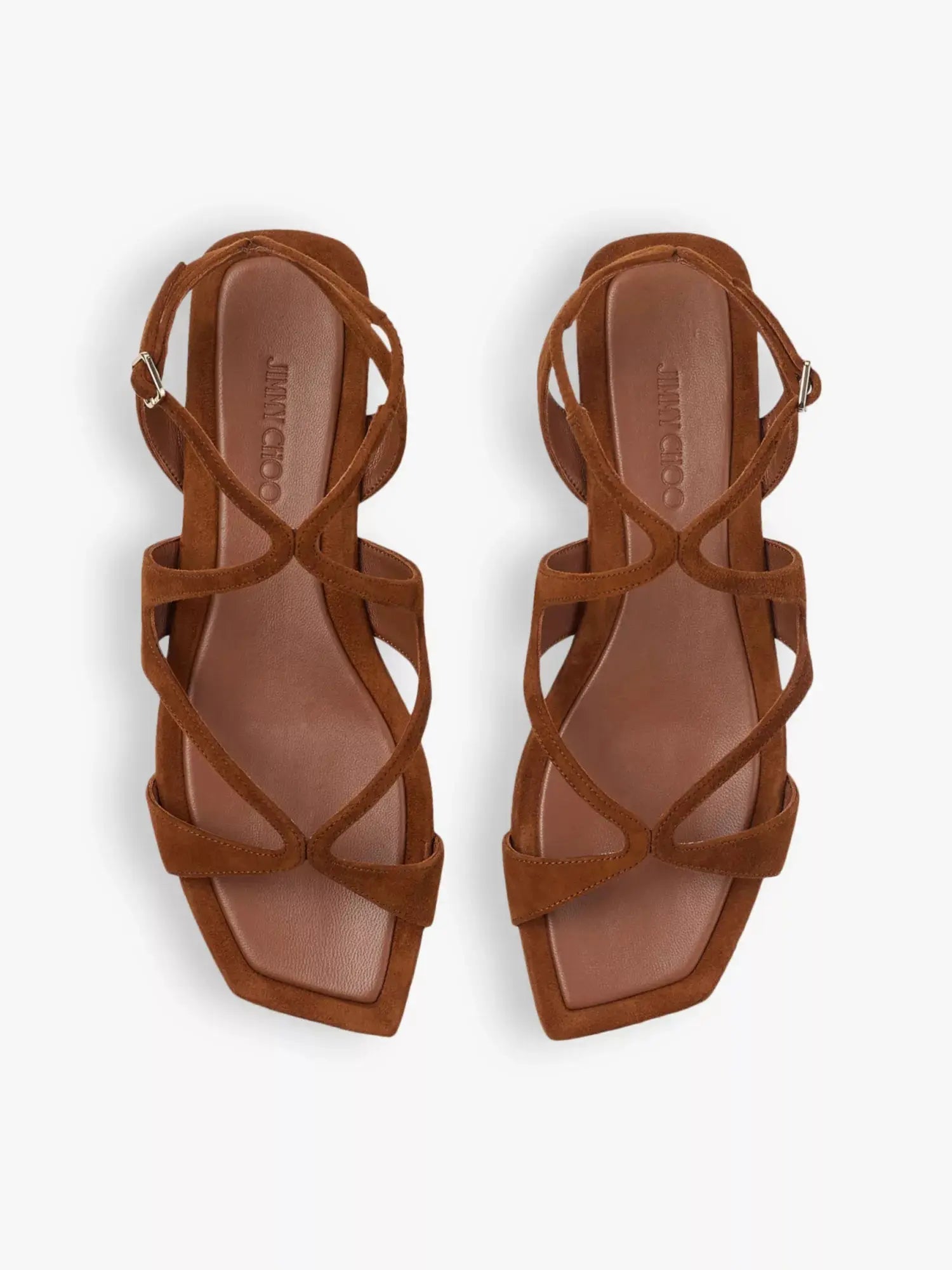 Jimmy Choo Women's Ayla suede flat sandals Jimmy Choo