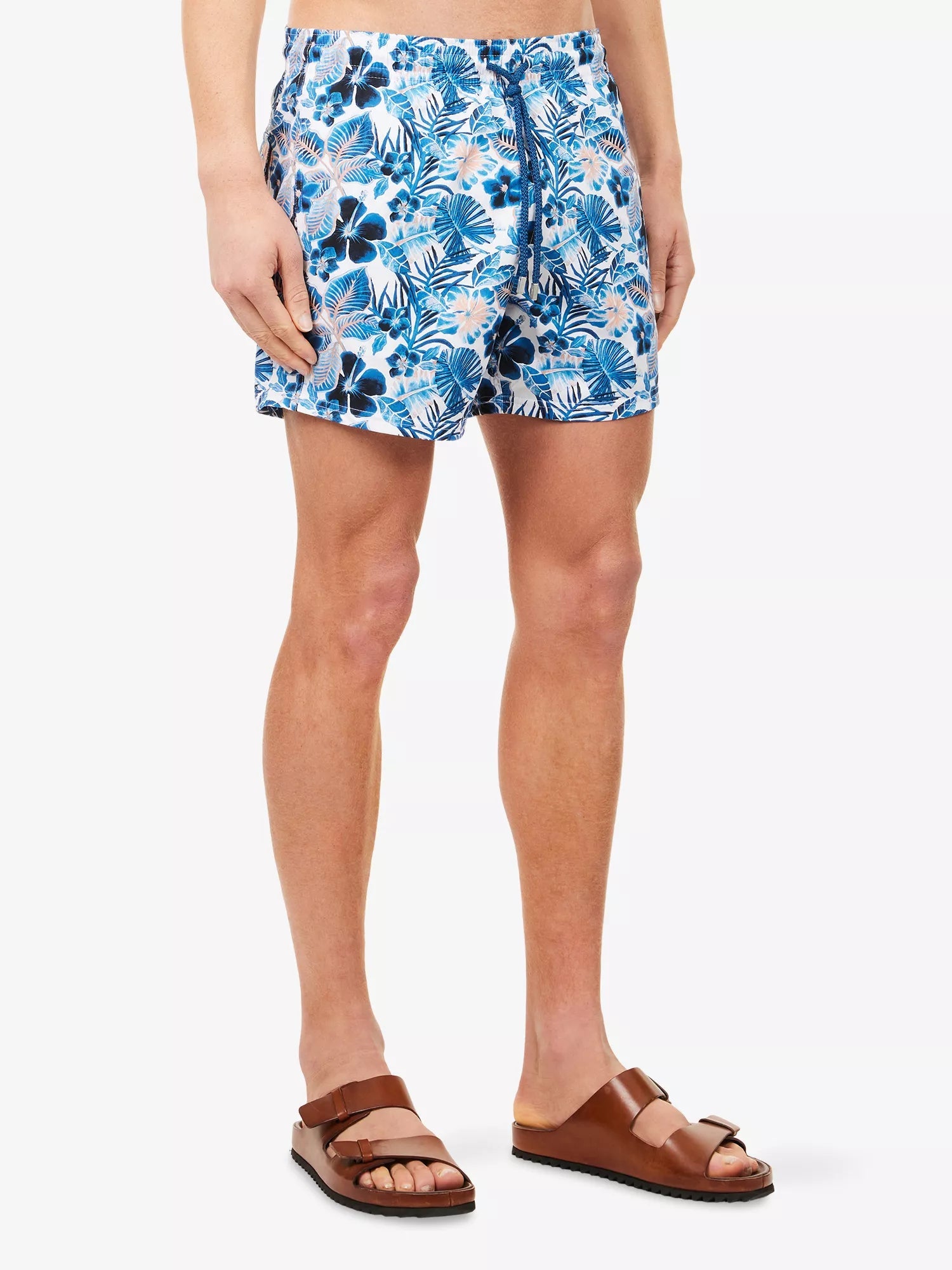 Vilebrequin Men's Moorise Palm-Print Swim Shorts Vilebrequin